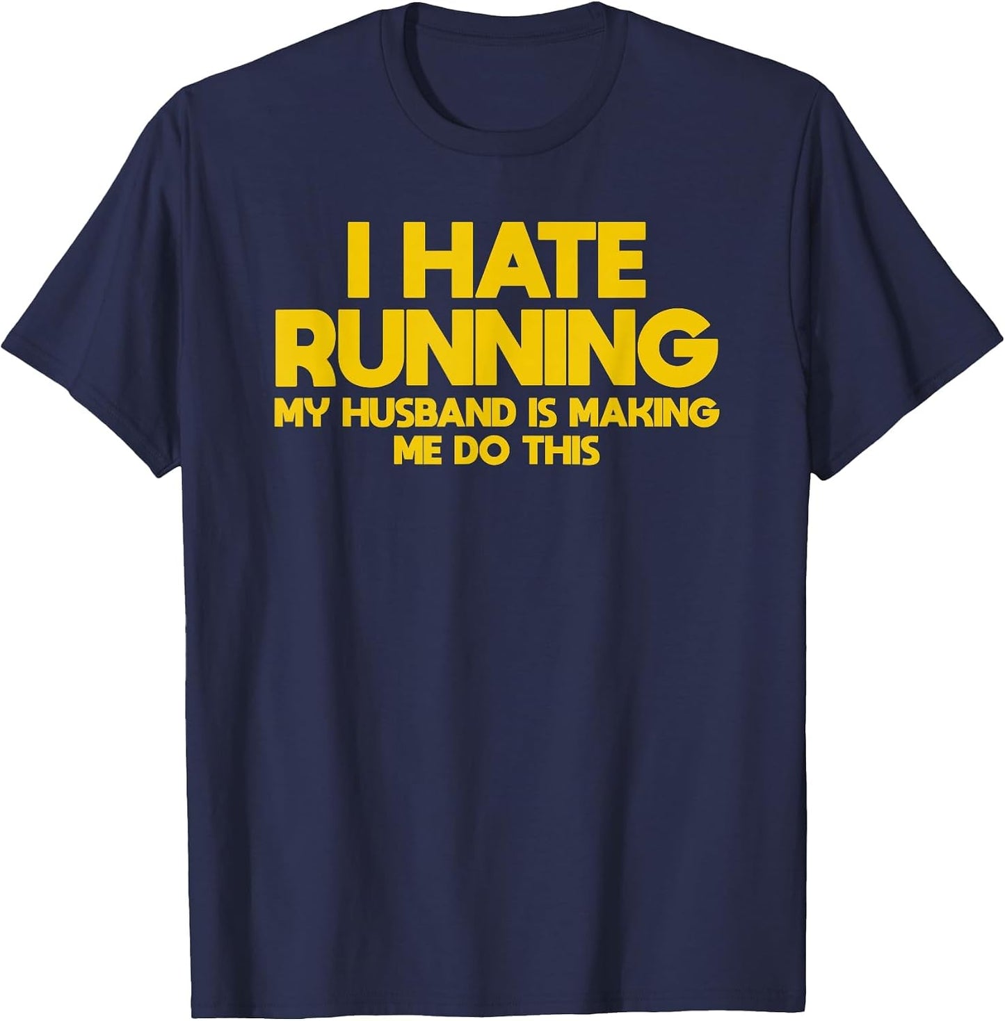 I Hate Running Husband and Wife Marathon Runner