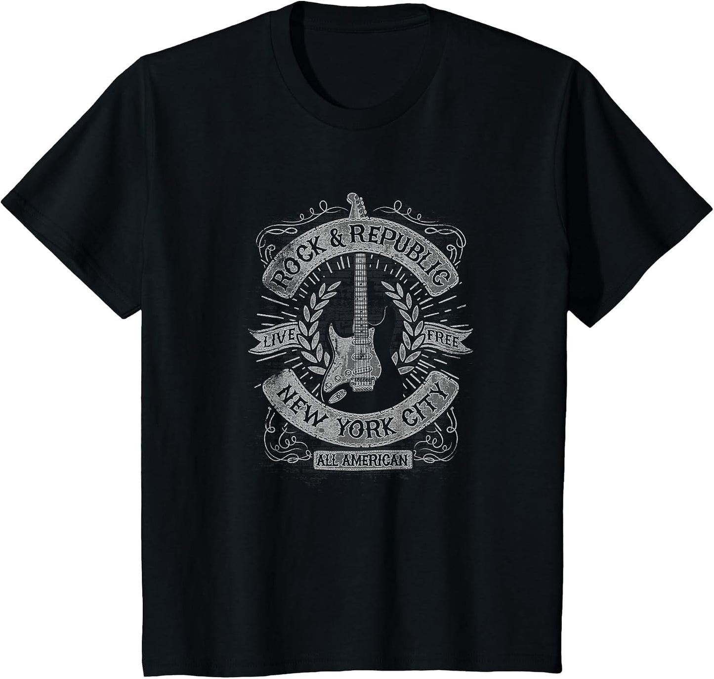 Trendy Rock and Republic NY Guitar Poster
