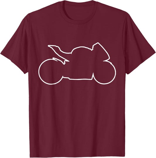 Motorcycle Racing Superbike Motorcyclist T-Shirt - T-Shirt | Maroon