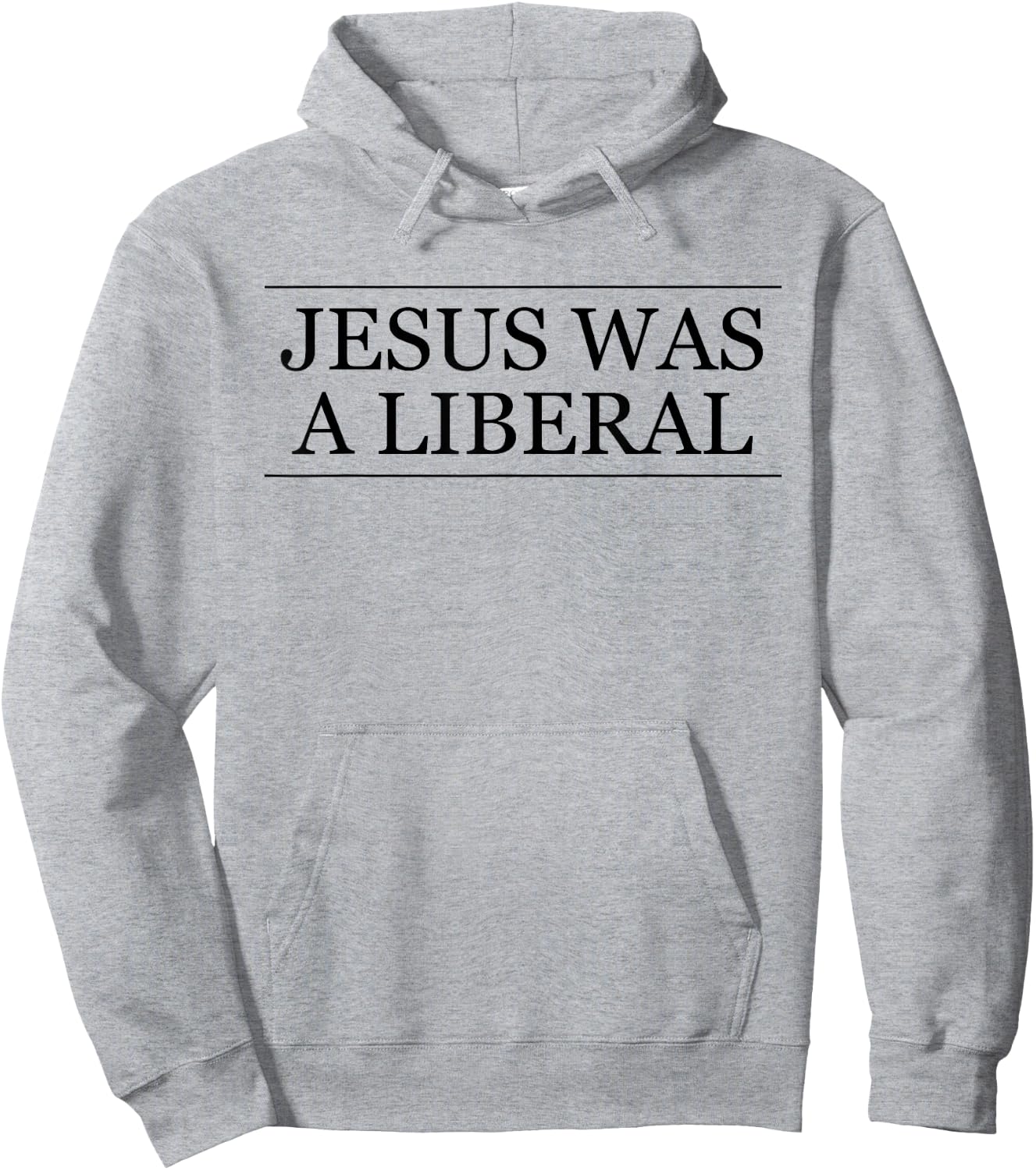 Jesus Was a Liberal Honest Christian Graphic Hoodie - Hoodie | Ash