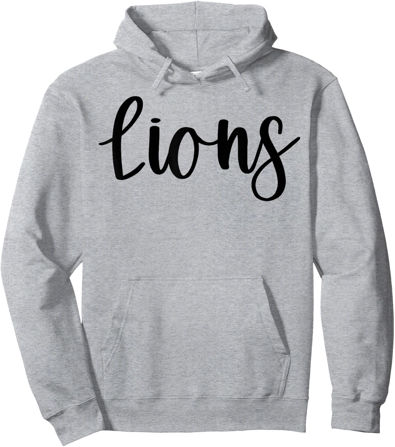Lions School Spirit Team Mascot Game Night Hoodie - Hoodie | Ash