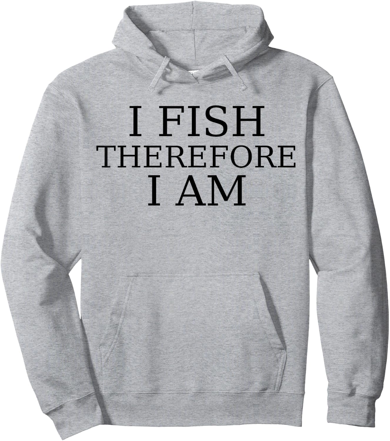 I Fish Therefore I Am, Angler Hoodie - Hoodie | Ash