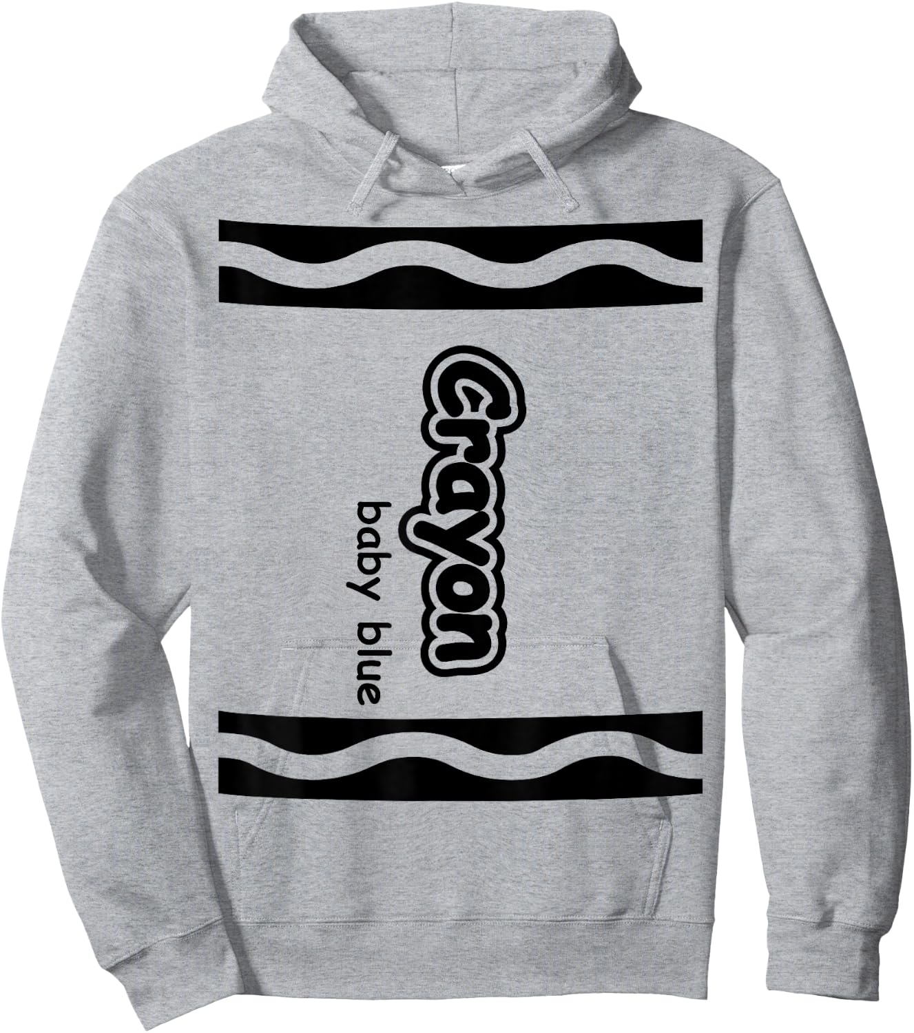 Baby Blue Crayon Easy Halloween Costume Cute Hoodie - Hoodie | Ash