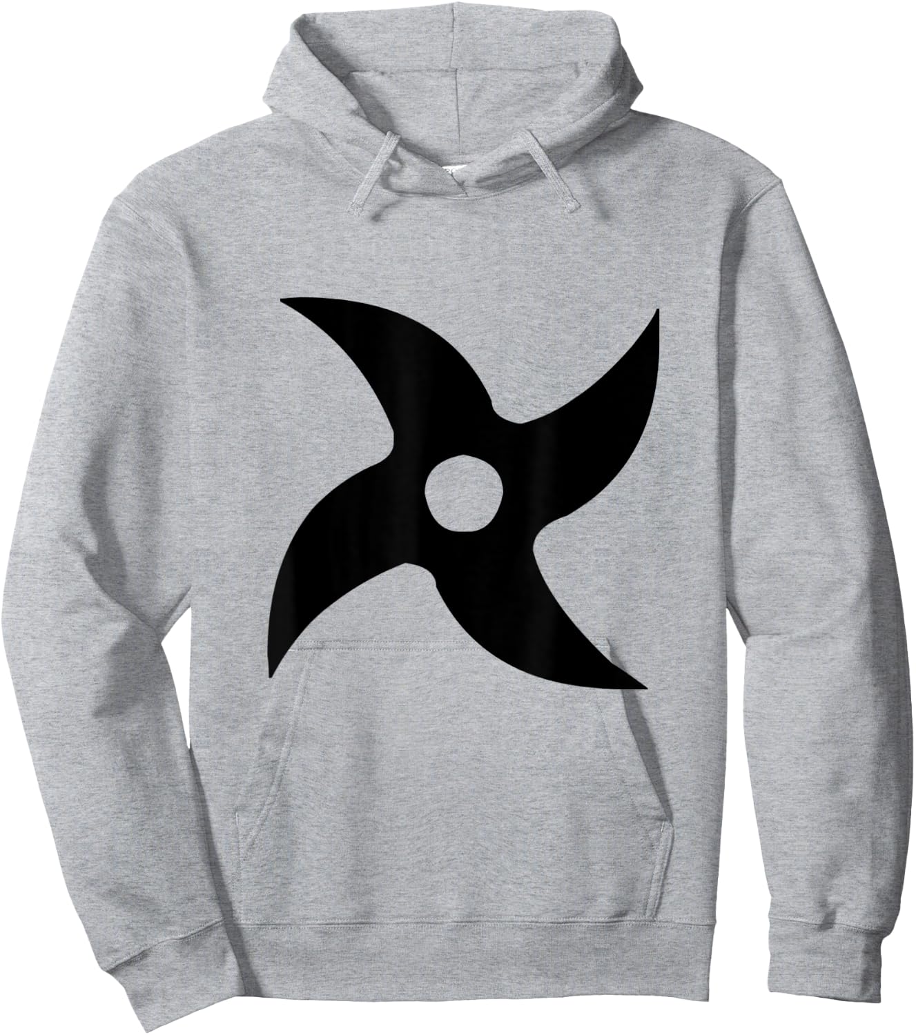 Ninja 4 Point Star Hoodie - Hoodie | Ash