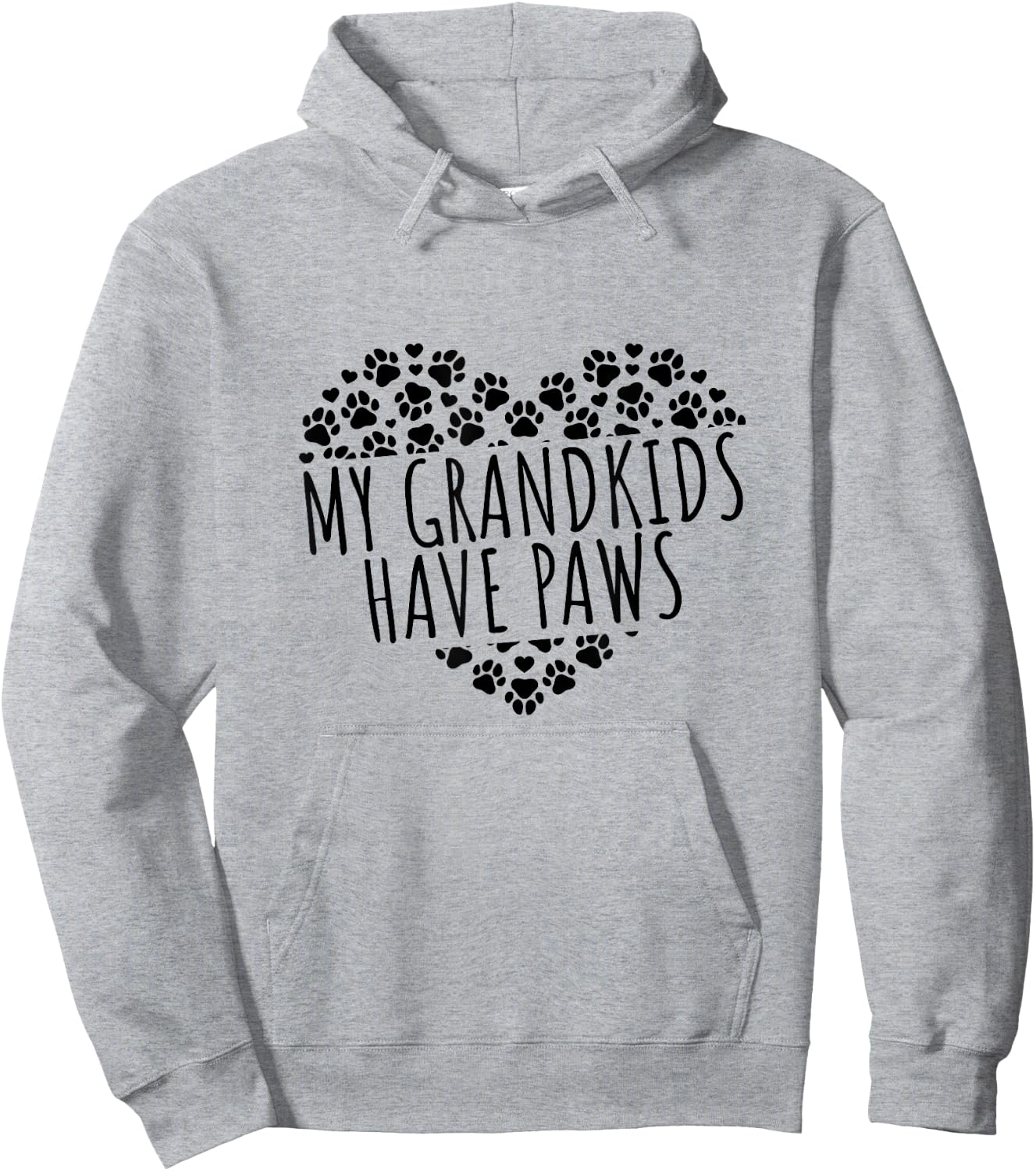 My Grandkids Have Paws Dog Grandparents Hoodie - Hoodie | Ash