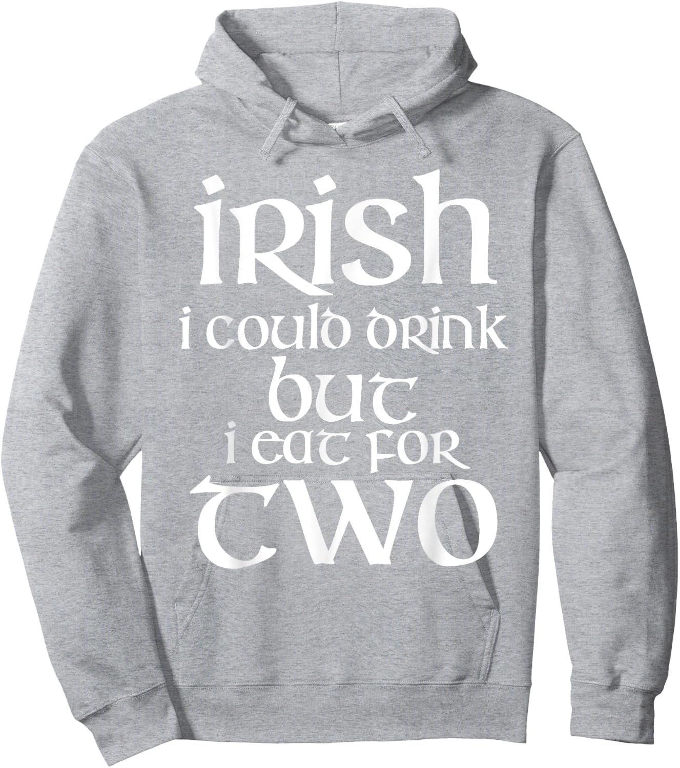 Irish I Could Drink St. Patrick's Day Pregnant Hoodie - Hoodie | Ash