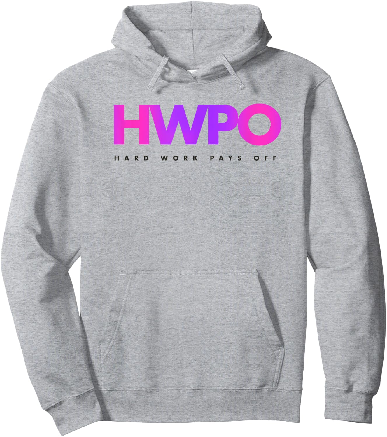 HWPO Hard Work Pays Off pastel motivational Hoodie - Hoodie | Ash