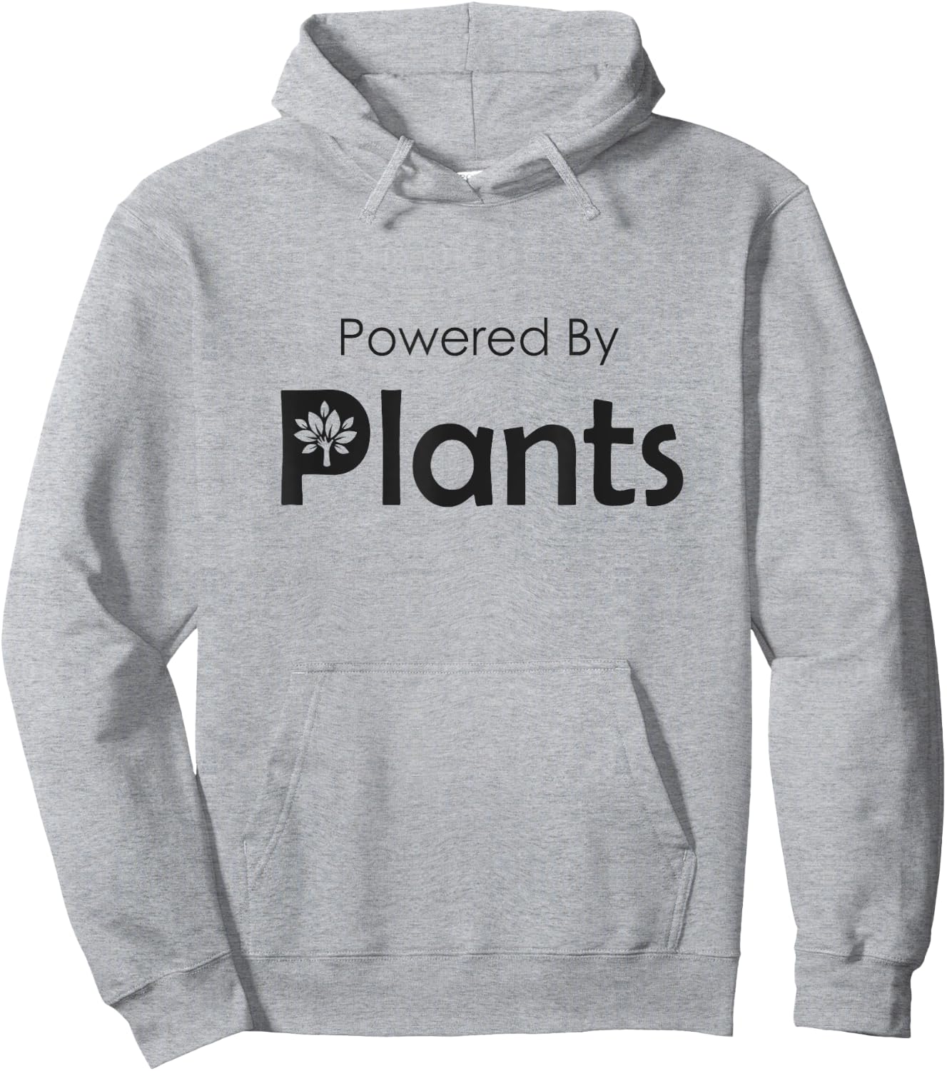 Powered By Plants Vegan Plant Workout Hoodie - Hoodie | Ash
