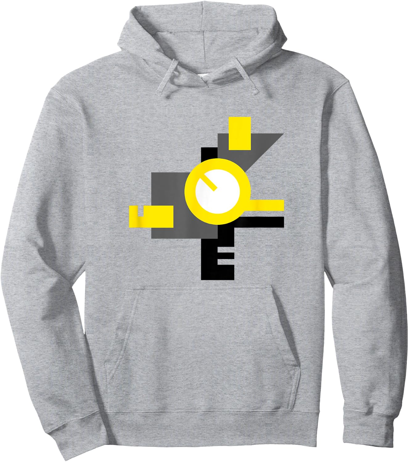 Abstract Brutalism Hoodie - Hoodie | Ash