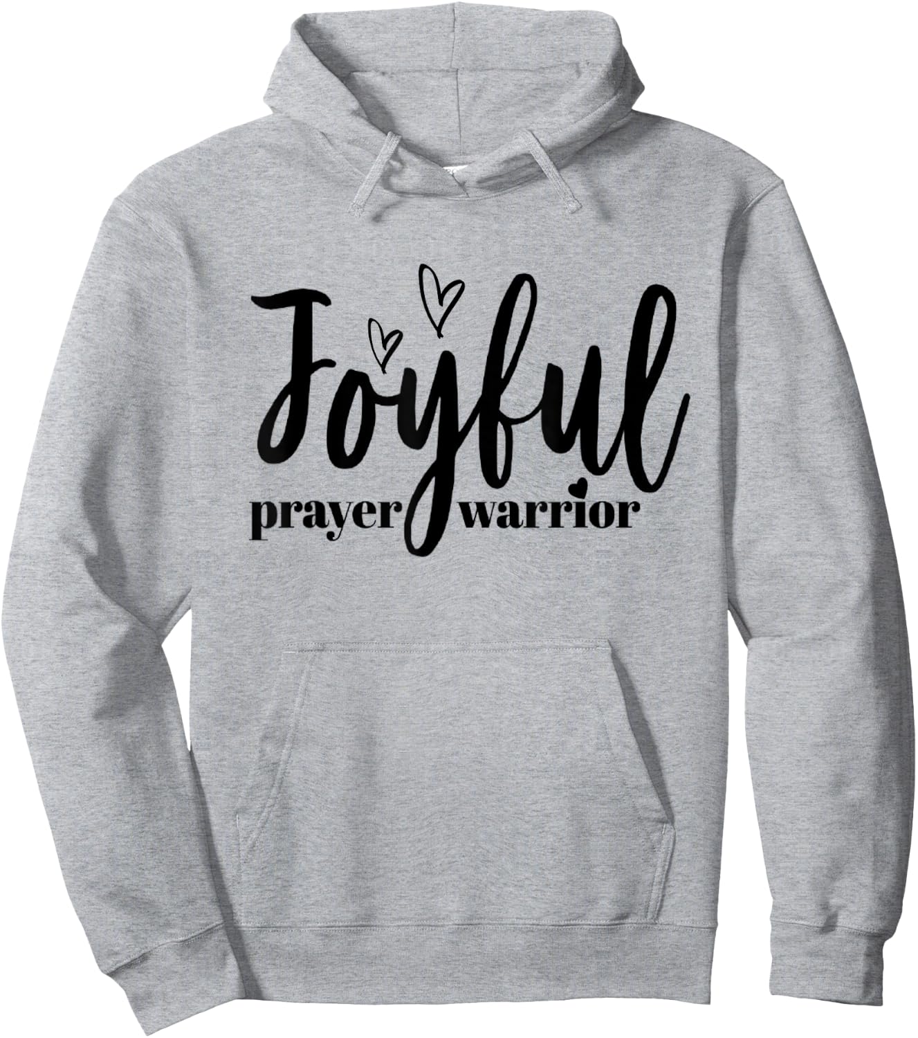 Joyful Prayer Warrior Christian Fiath Hoodie - Hoodie | Ash