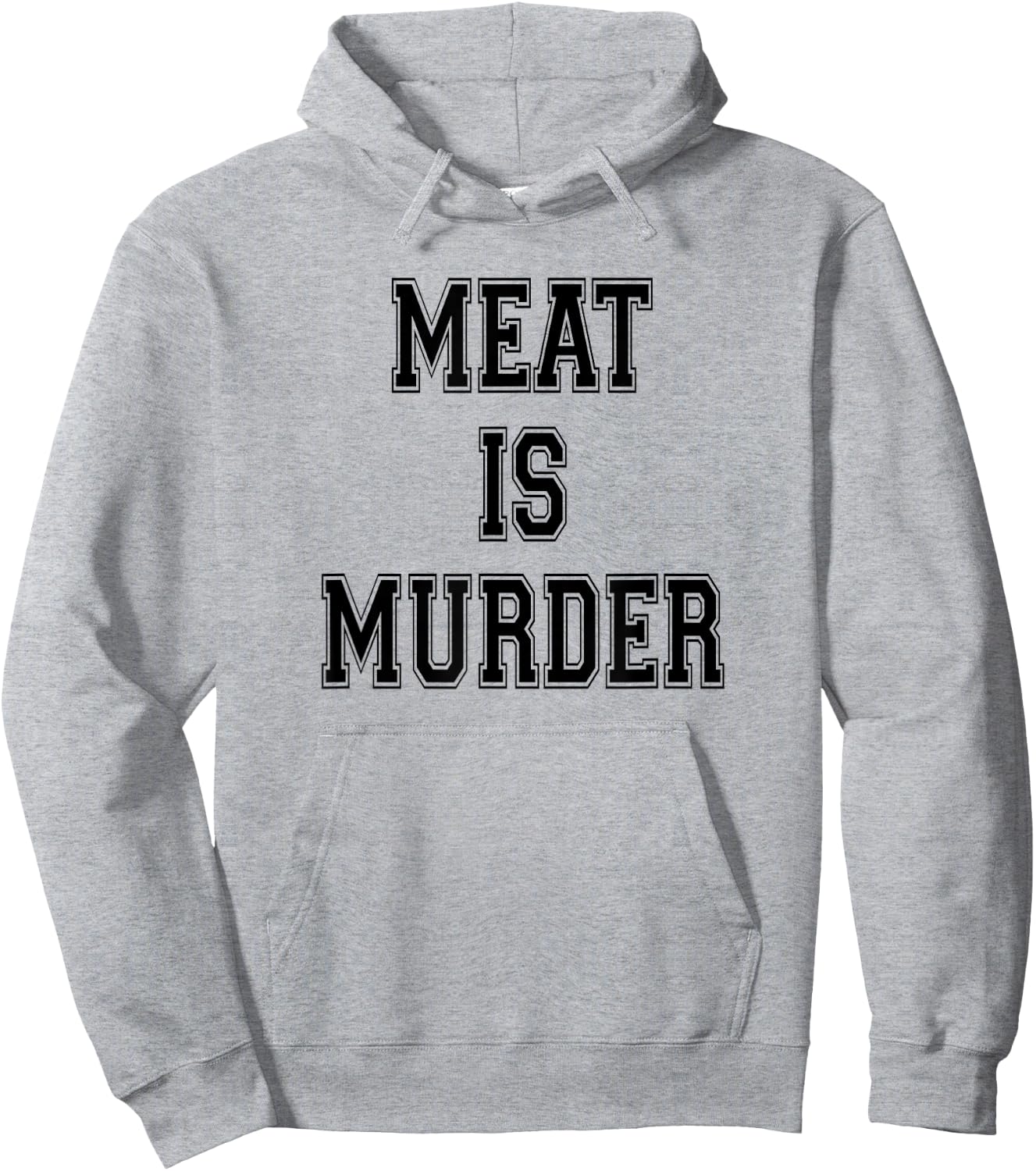 Meat is Murder Vegan Vegetarian Hoodie - Hoodie | Ash