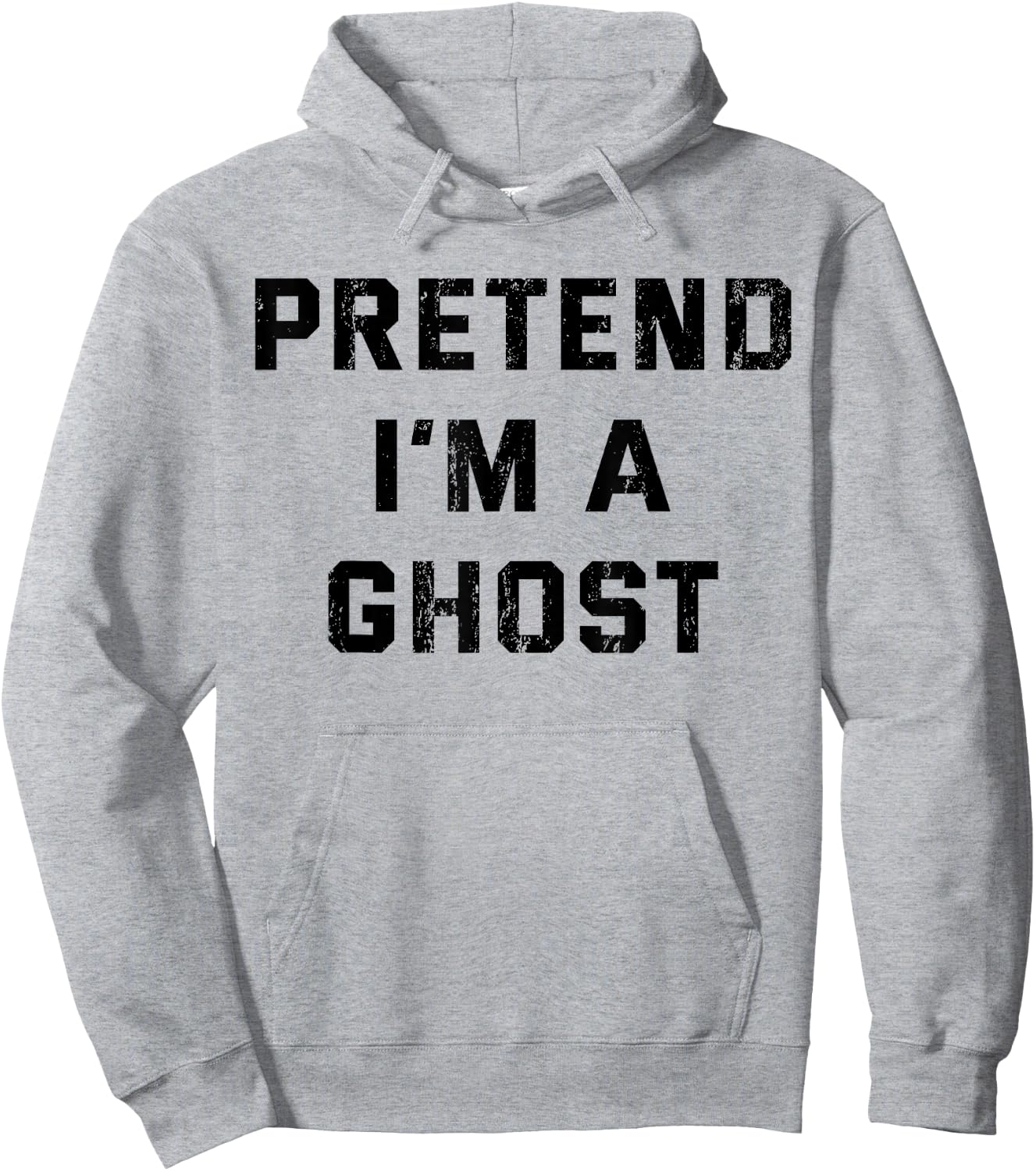 Pretend I'm A Ghost - Lazy Halloween Costume Hoodie - Hoodie | Ash