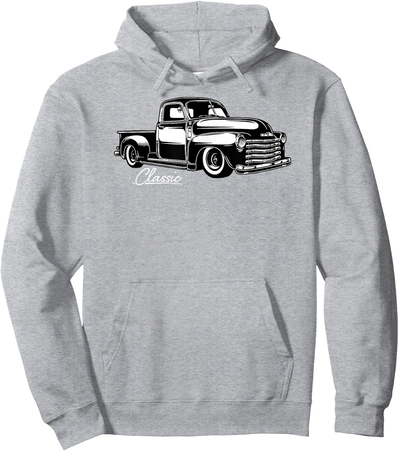 1950s Classic Truck Design Hoodie - Hoodie | Ash