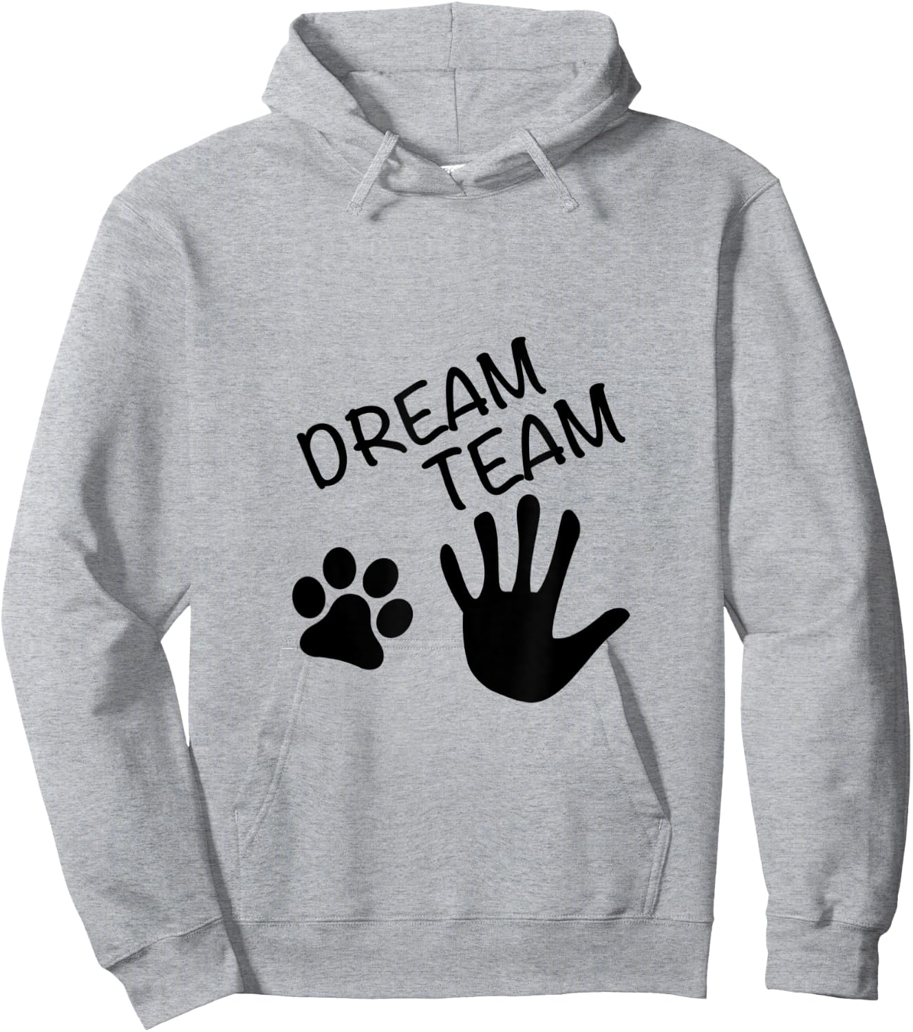 Dream Team Hand Paw Dog Men Women Hoodie - Hoodie | Ash
