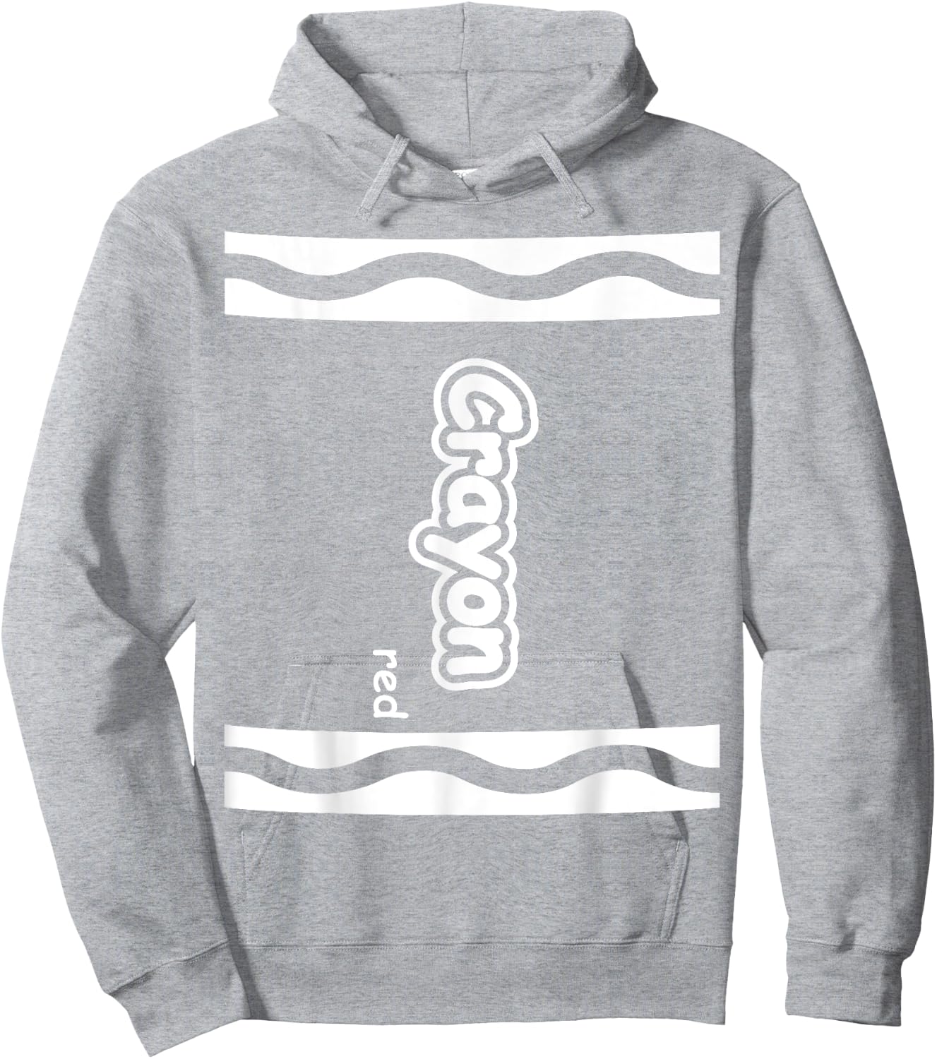 Red Crayon Easy Halloween Costume Cute (Dark) Hoodie - Hoodie | Ash