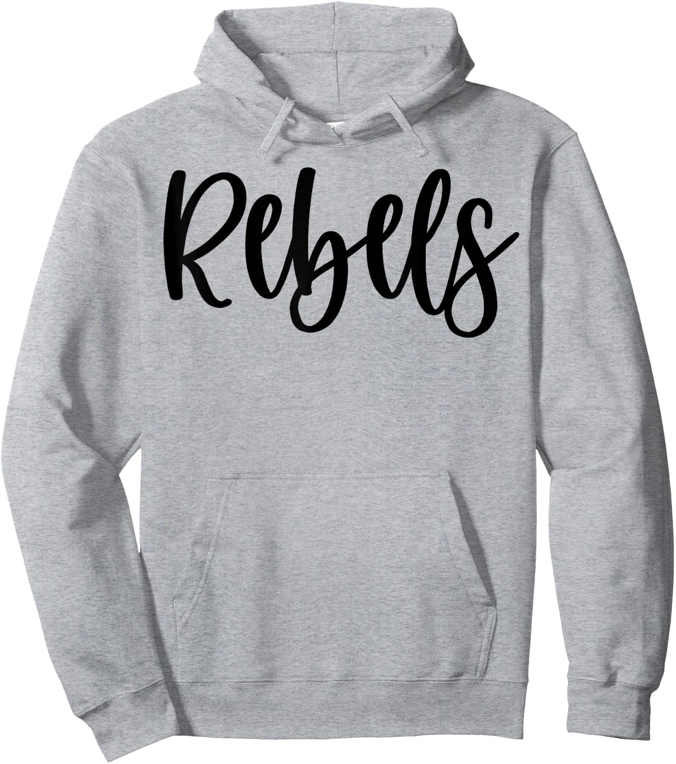 Rebels School Spirit Team Mascot Game Night Hoodie - Hoodie | Ash