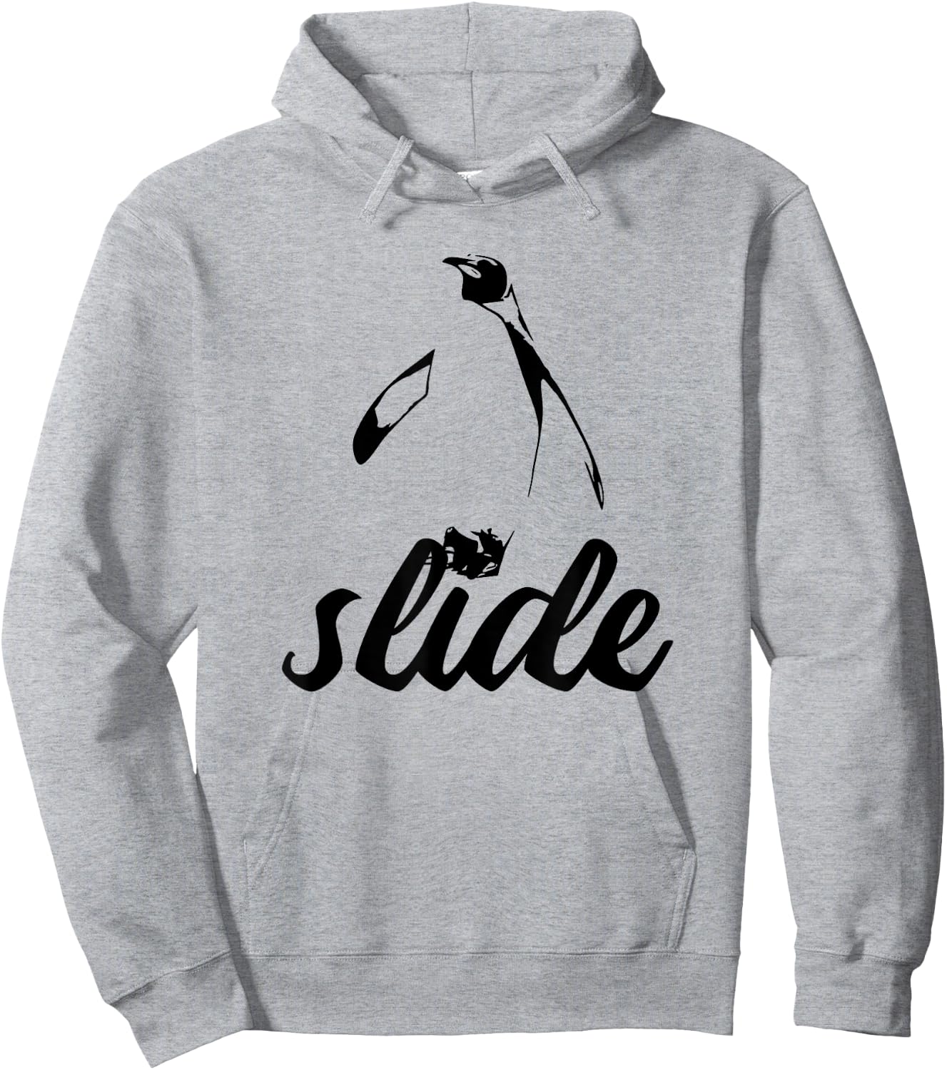 Slide! Penguin Power Animal Hoodie - Hoodie | Ash