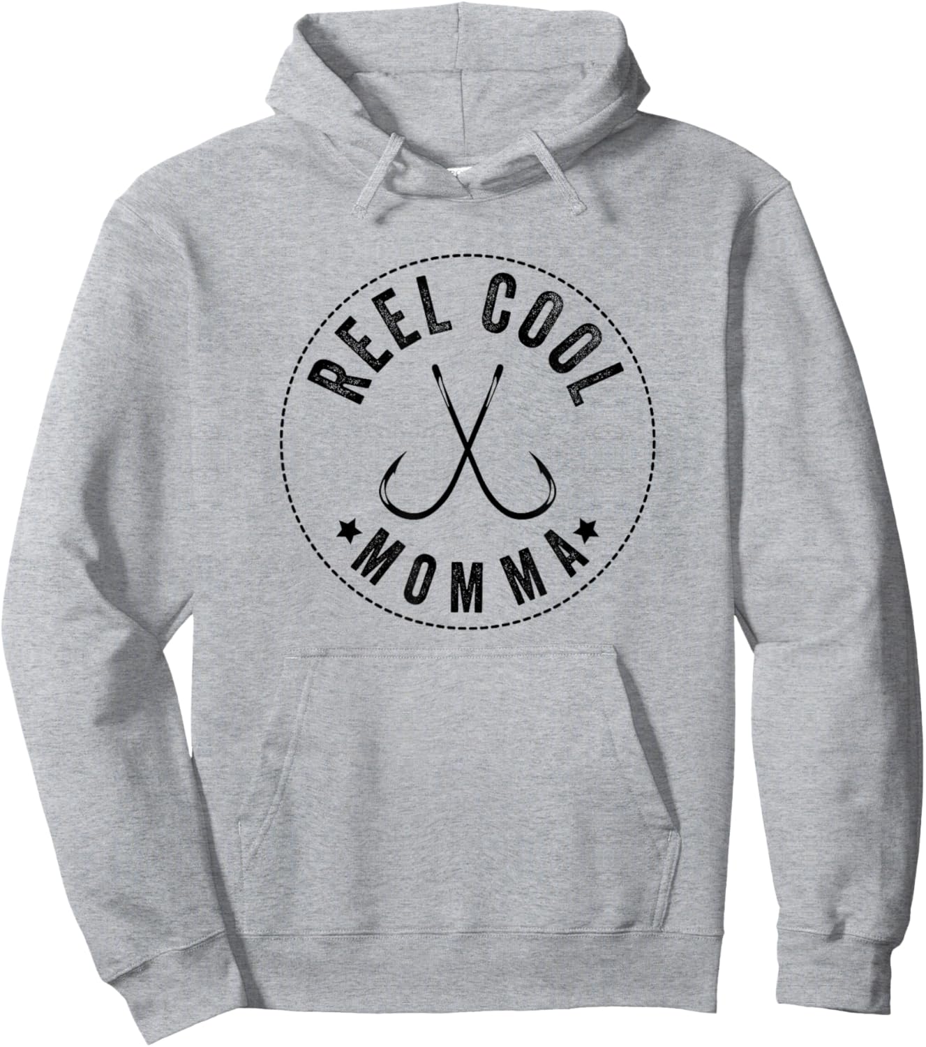 Reel Cool Momma, Moms Fishing Hoodie - Hoodie | Ash
