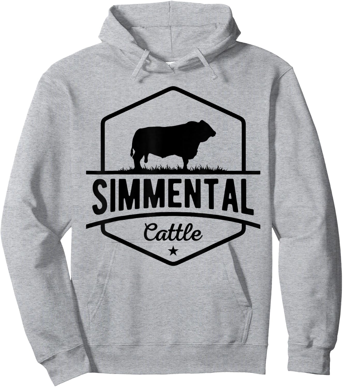 Cow Farmer - Simmental Cattle Hoodie - Hoodie | Ash