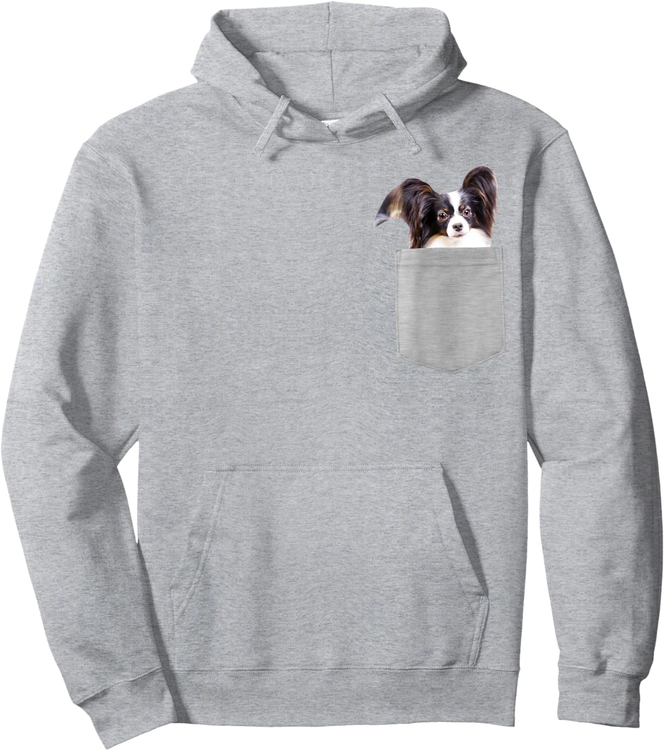 Dog in Your Pocket Papillon Women Kids Hoodie - Hoodie | Ash