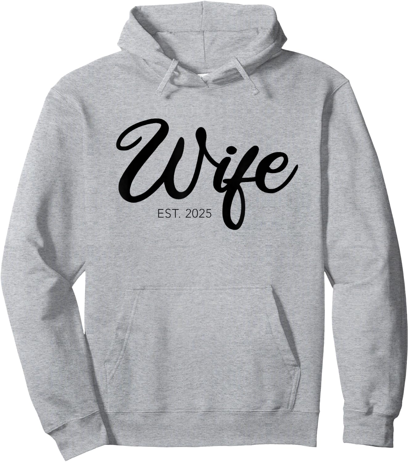Wedding Wife Est. 2025 Hoodie - Hoodie | Ash