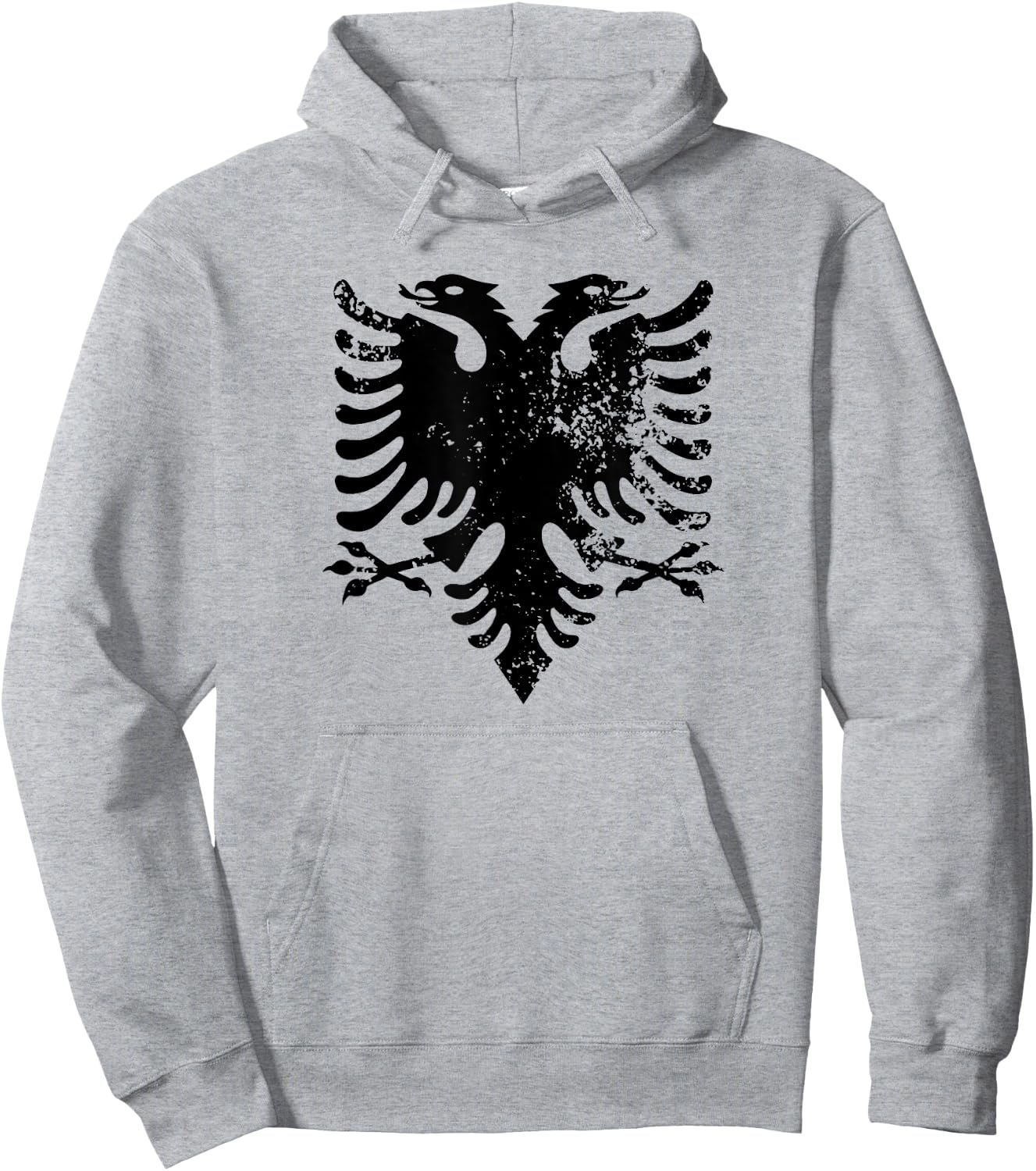 Albanian Flag Shirt Double Headed Eagle Albania Hoodie - Hoodie | Ash