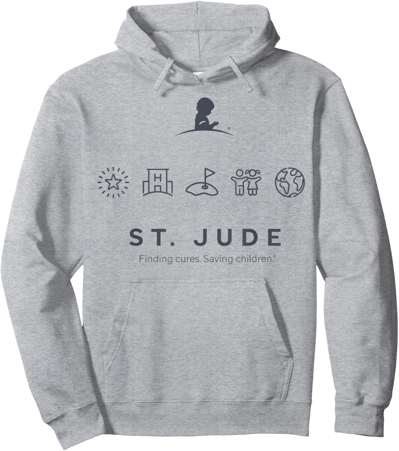 St. Jude Golf Icon Hoodie - Hoodie | Ash