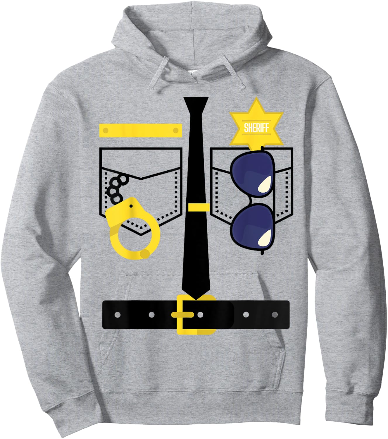 Police Uniform Costume Halloween Kids Hoodie - Hoodie | Ash