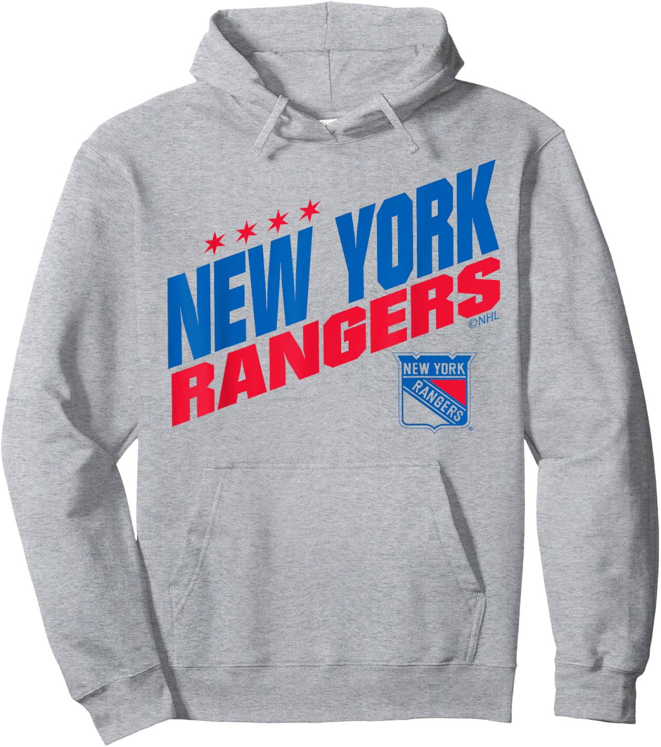 New York Rangers Fuel White Officially Licensed Hoodie - Hoodie | Ash