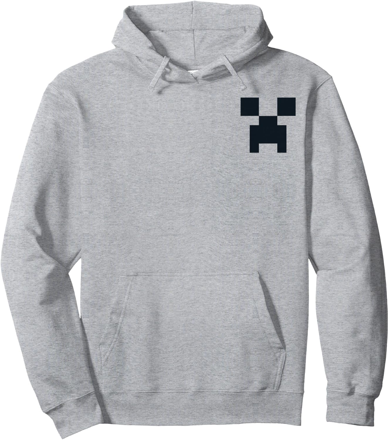 Minecraft Creeper Pocket Size Hoodie - Hoodie | Ash