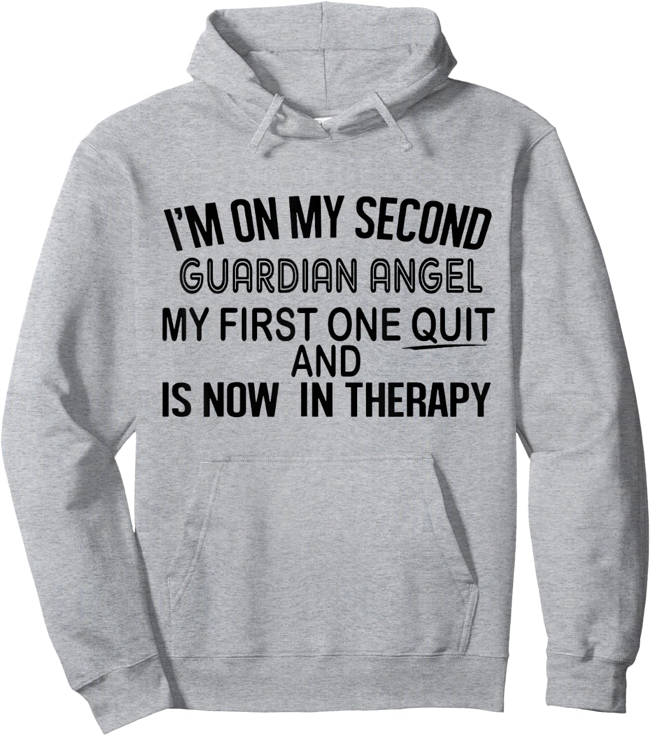 I'm On My Second Guardian Angel Hoodie - Hoodie | Ash