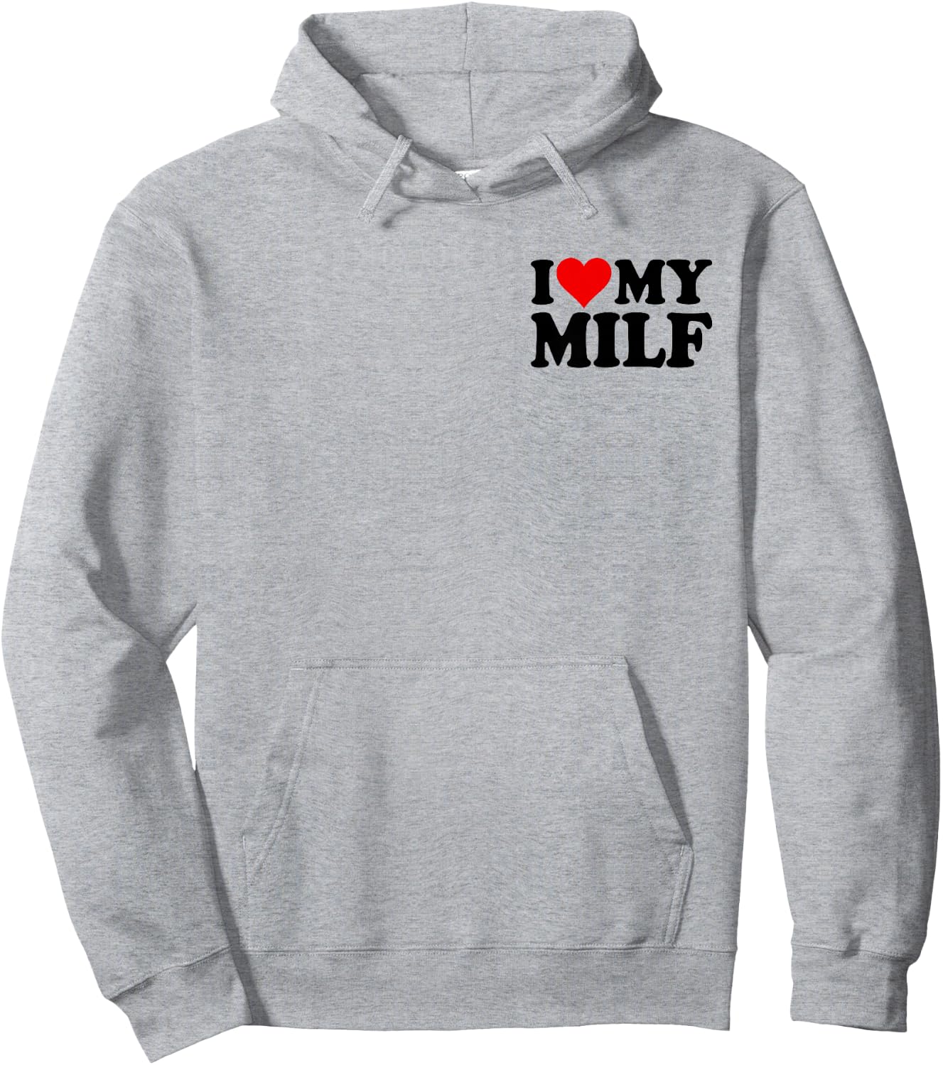 I Love Heart My Milf Wife MOM Hoodie - Hoodie | Ash
