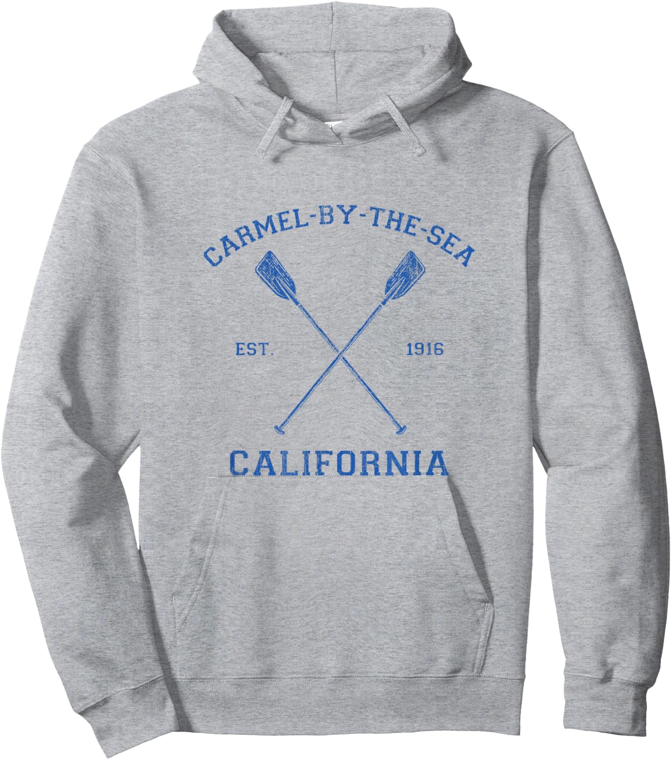 Vintage Carmel-By-the=Sea Vacation Hoodie - Hoodie | Ash