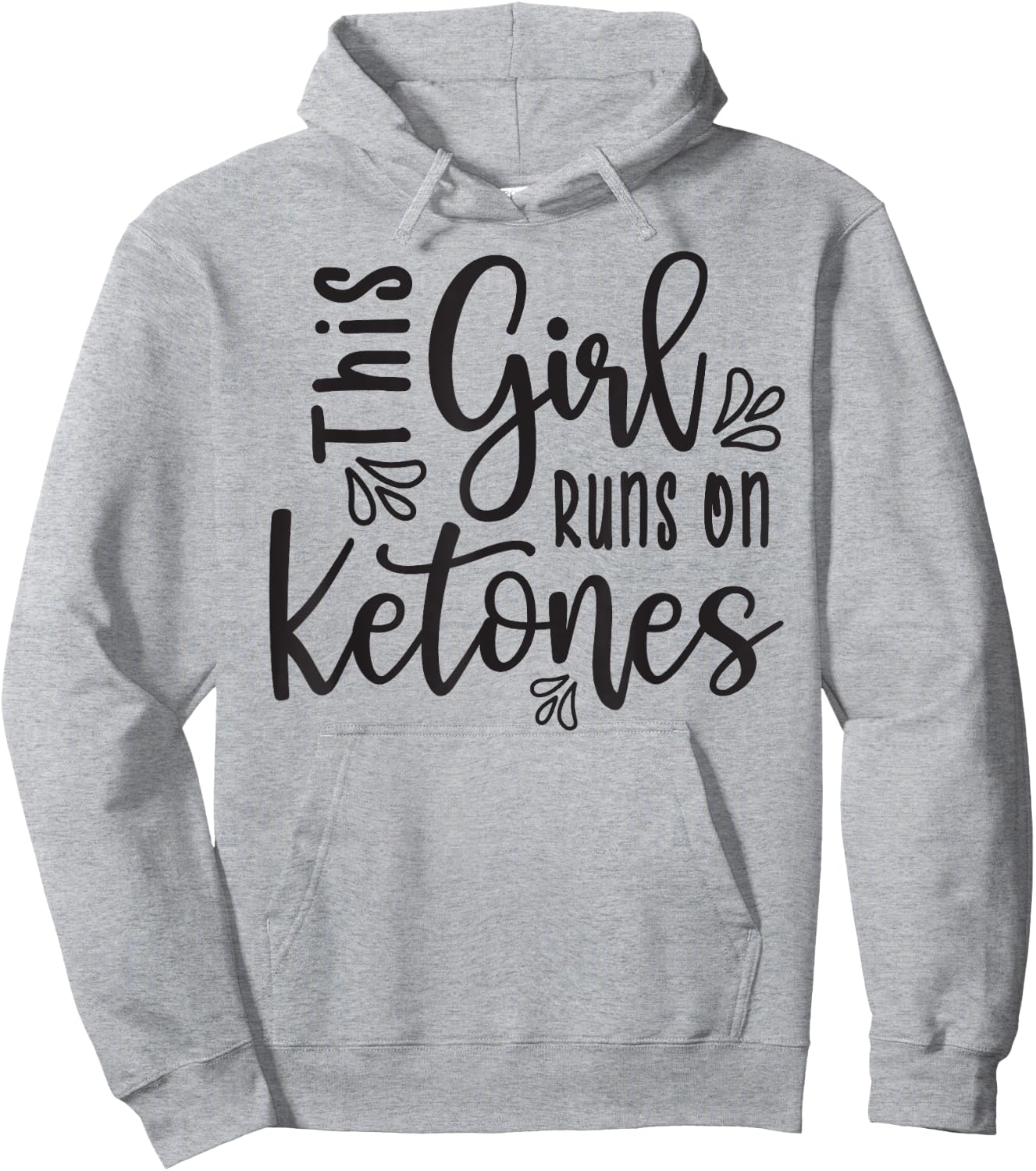 This Girl Runs On Ketones Fitness Keto Funny Hoodie - Hoodie | Ash
