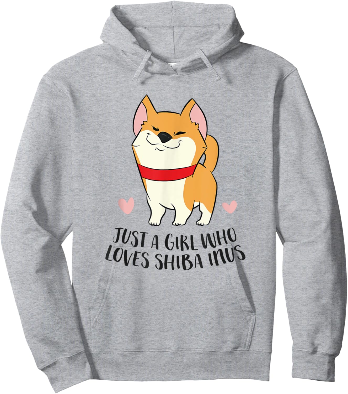 Just a Girl Who Loves Shiba Inus Hoodie - Hoodie | Ash