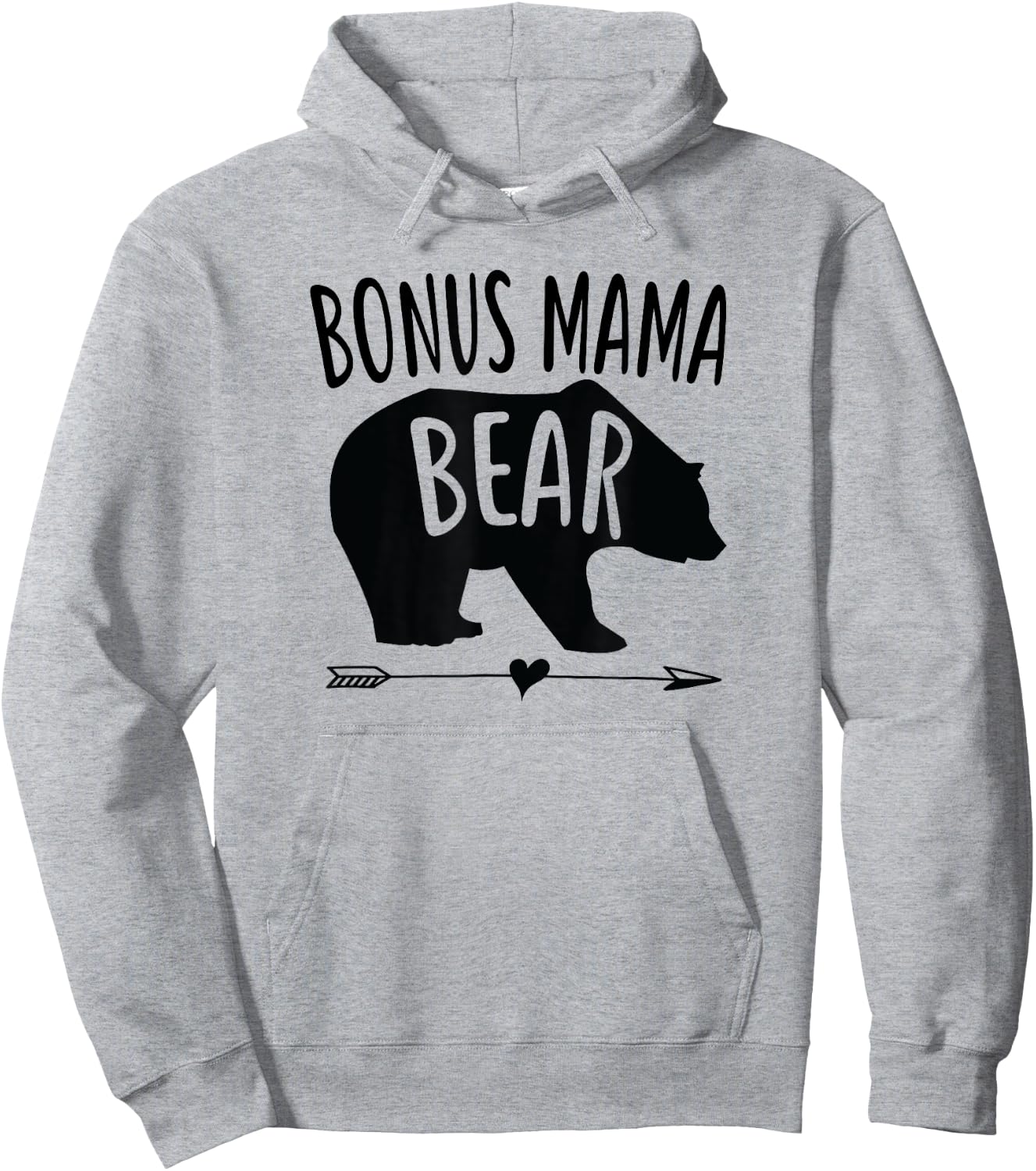 Bonus Mama Mom Bear Stepmom Mother's Day Gift Hoodie - Hoodie | Ash