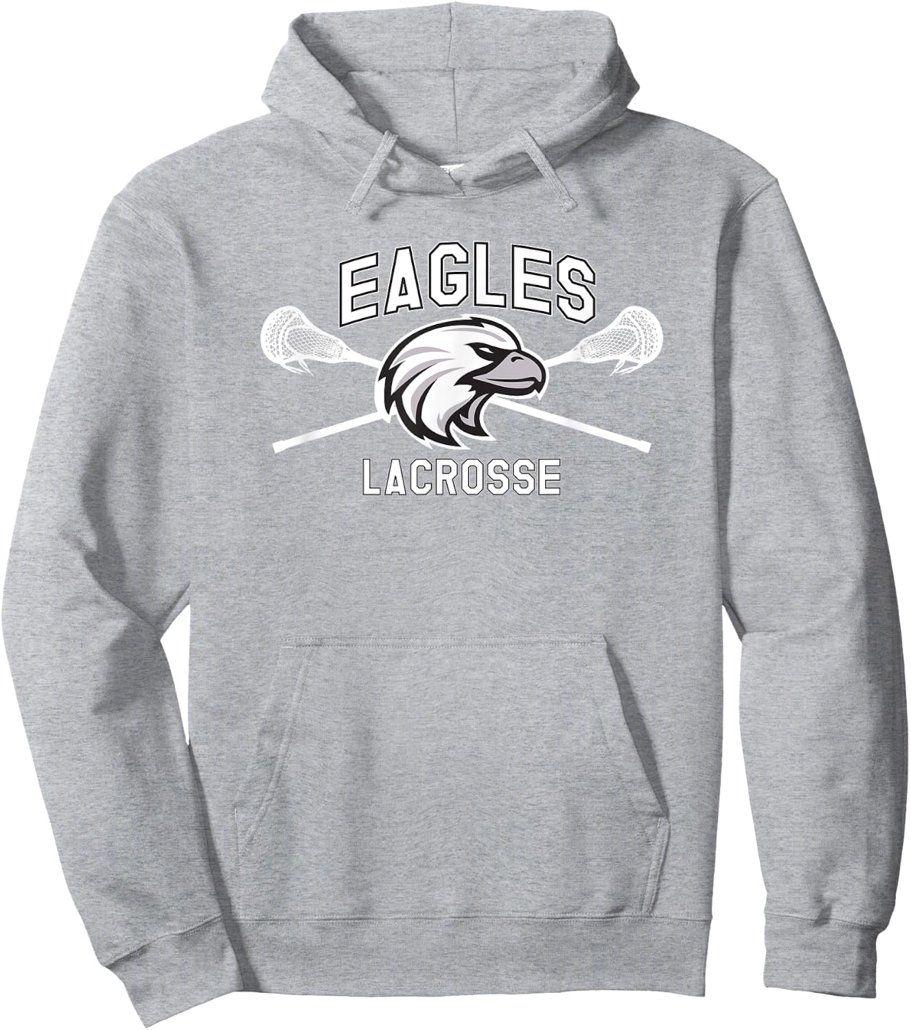 Franklin County Lacrosse Club Eagle Design Hoodie - Hoodie | Ash