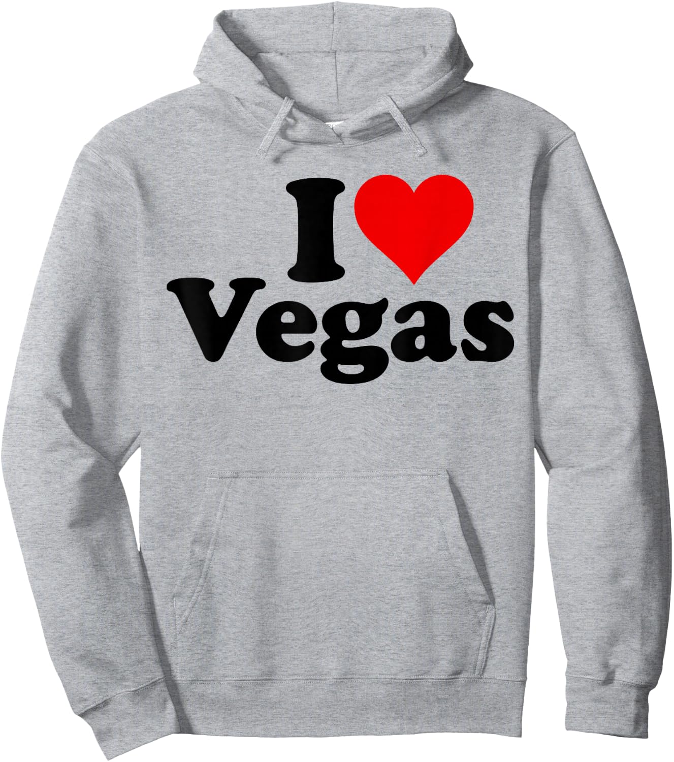 I Heart Love LAS Vegas Nevada Hoodie - Hoodie | Ash