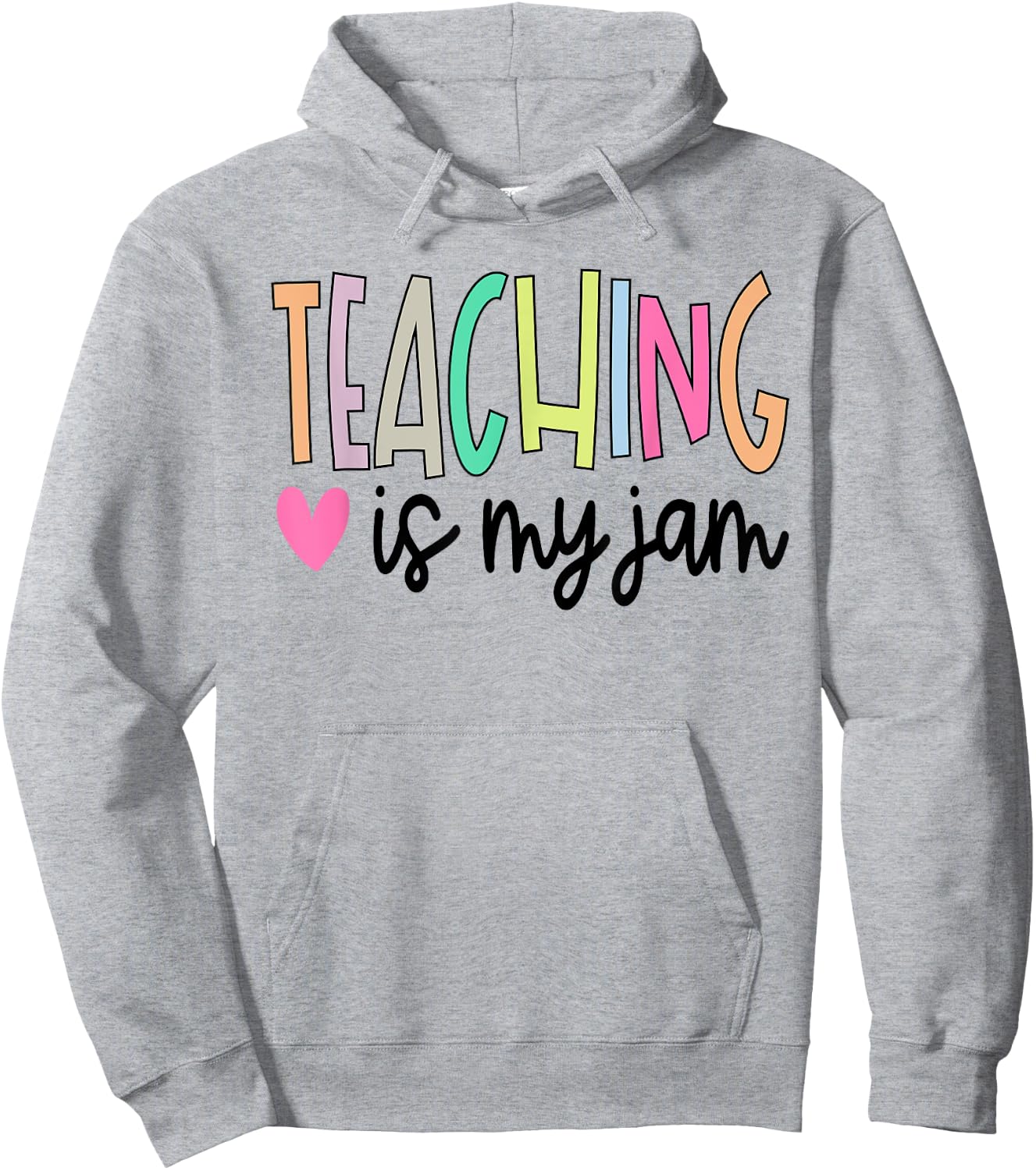Teaching is My Jam Teacher Cute Teachers Outfit Hoodie - Hoodie | Ash