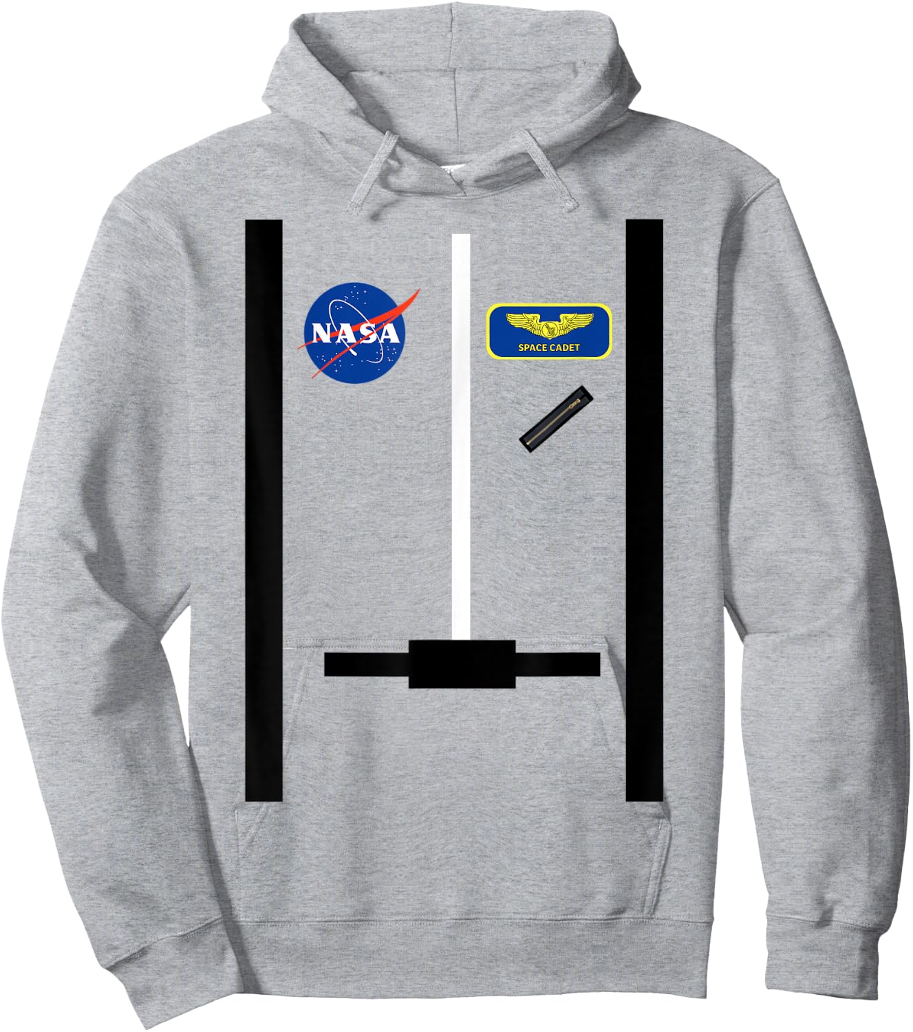Astronaut NASA Pilot Orange NASA Space Cadet Hoodie - Hoodie | Ash