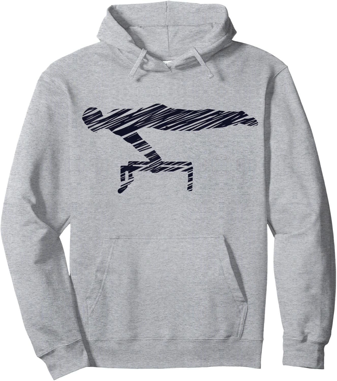 Motif gymnastics gymnast gymnastics fan vintage Hoodie - Hoodie | Ash