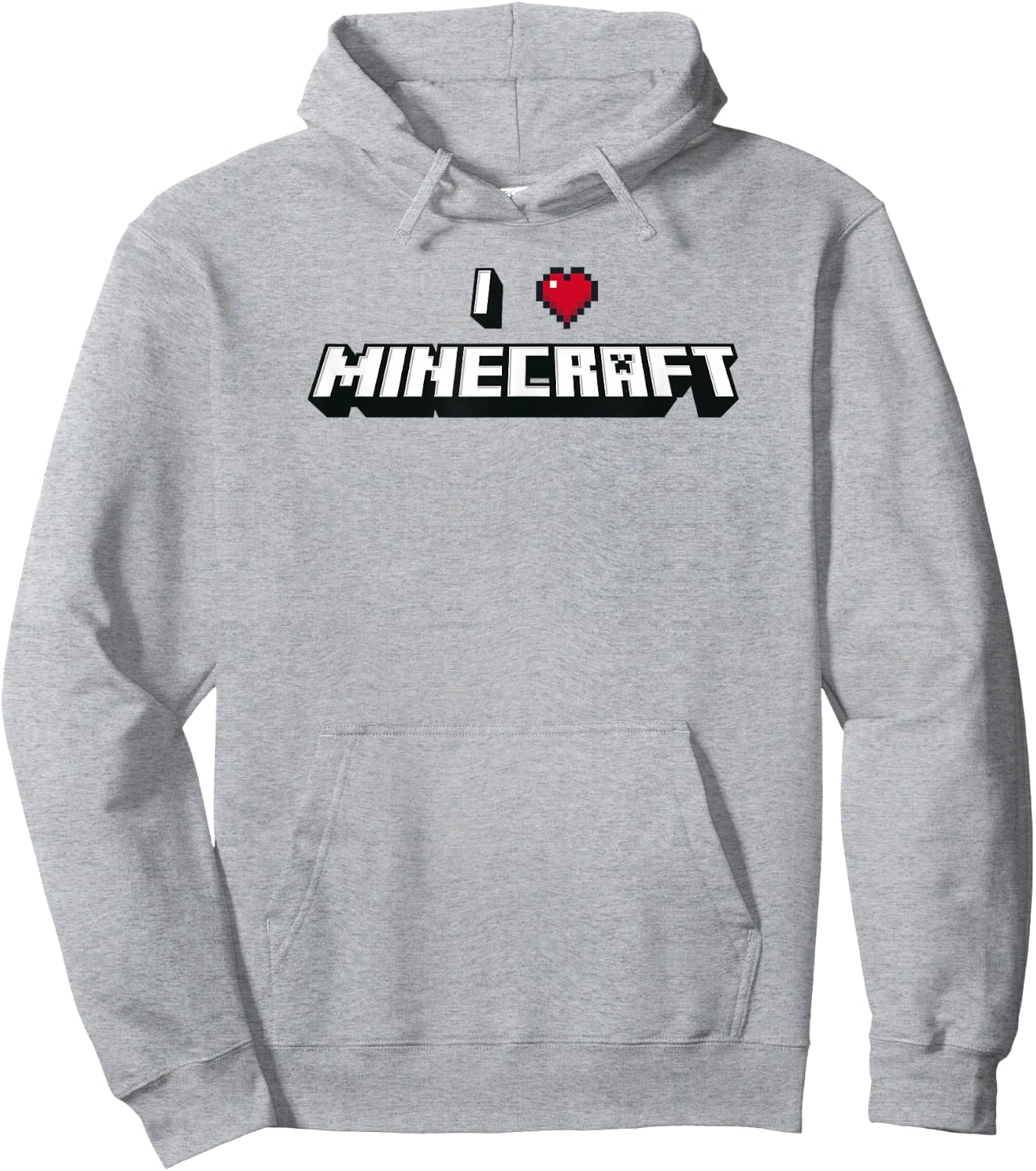 Minecraft I Heart Minecraft Logo Hoodie - Hoodie | Ash