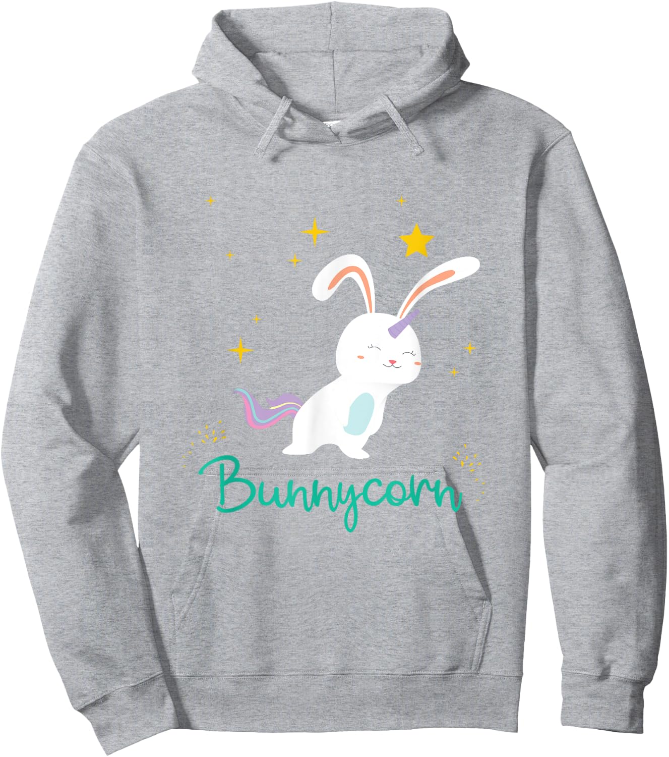 Bunnycorn Unicorn Bunnies Cute Funny Rabbit Hoodie - Hoodie | Ash