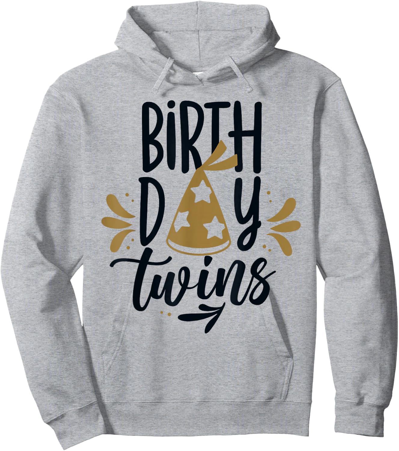Birthday Twins Celebrate Cute Twin Hoodie - Hoodie | Ash