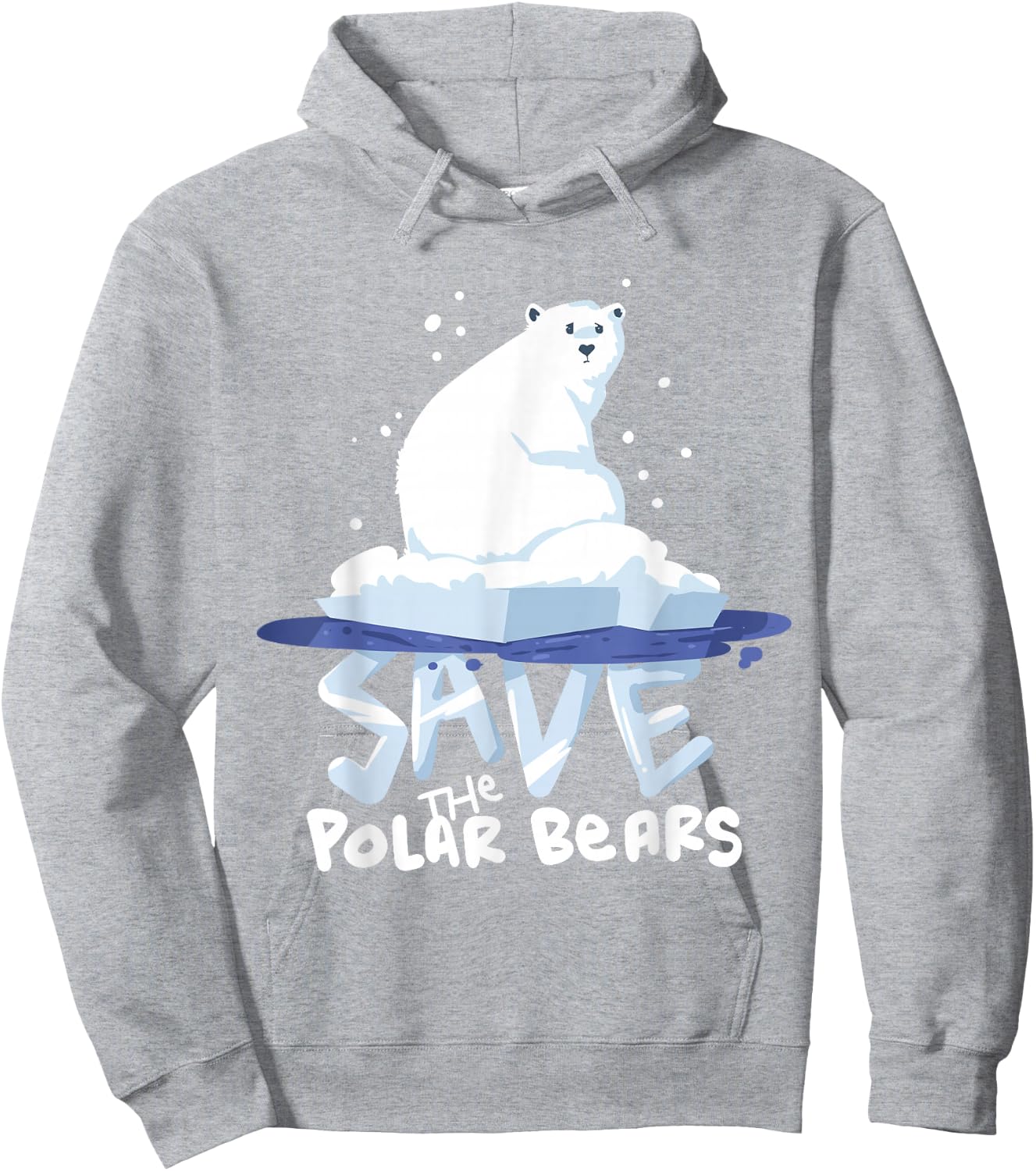 Save The Polar Bears Save Animals Shirt Gift. Hoodie - Hoodie | Ash