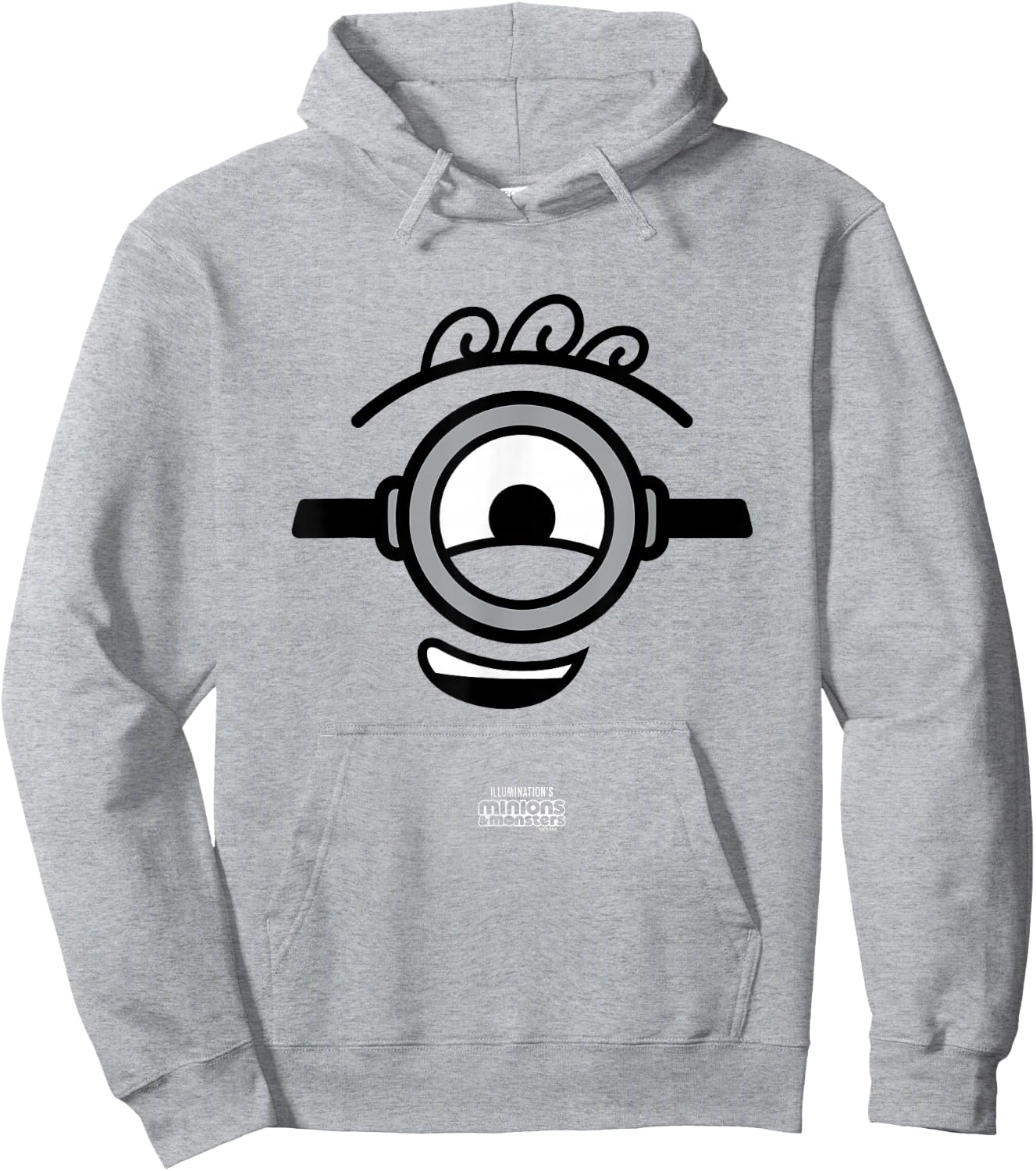 Minions James Big Face Costume Graphic Hoodie - Hoodie | Ash