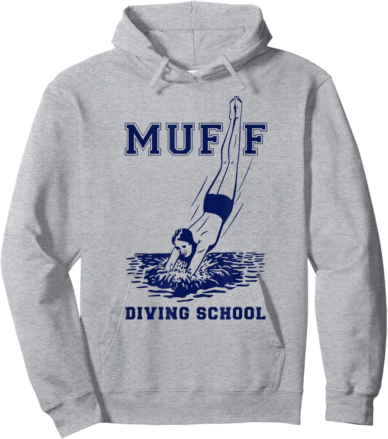 Muffs diving School | Funny Scuba Diving Hoodie - Hoodie | Ash