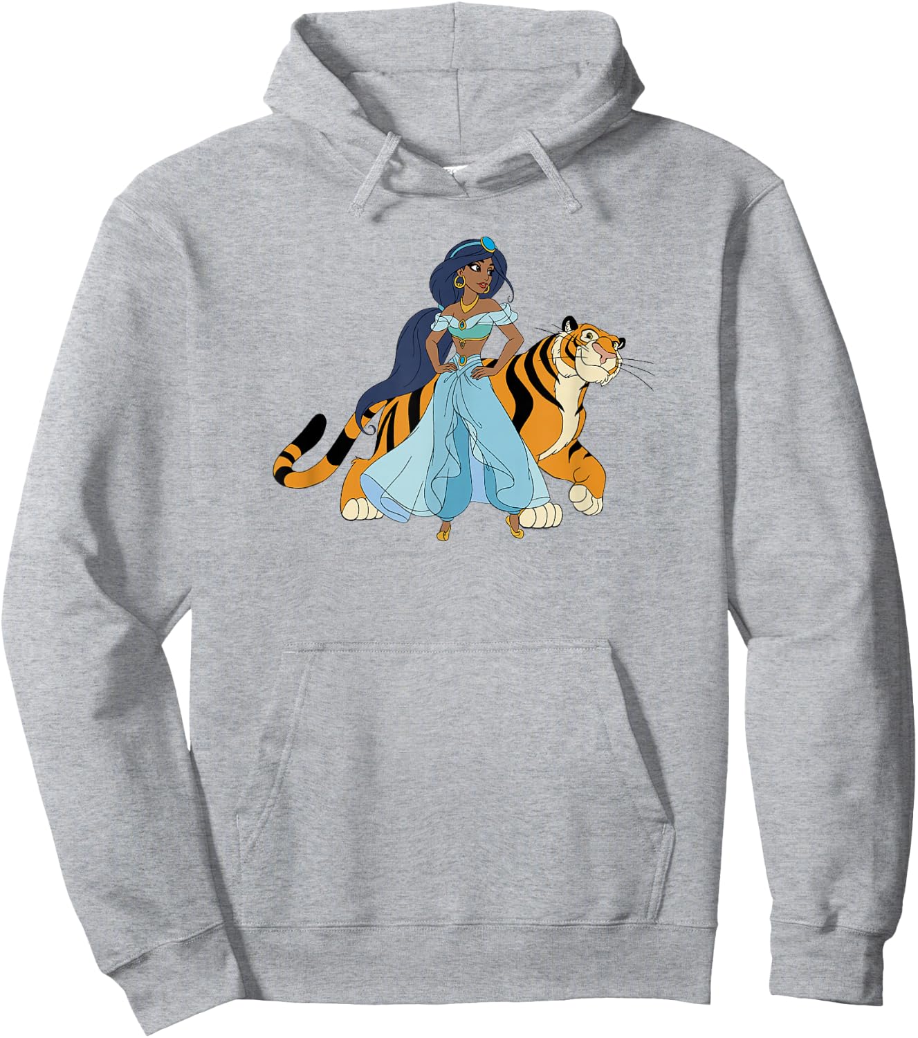 Disney Aladdin Jasmine And Rajah Tiger Pose Hoodie - Hoodie | Ash