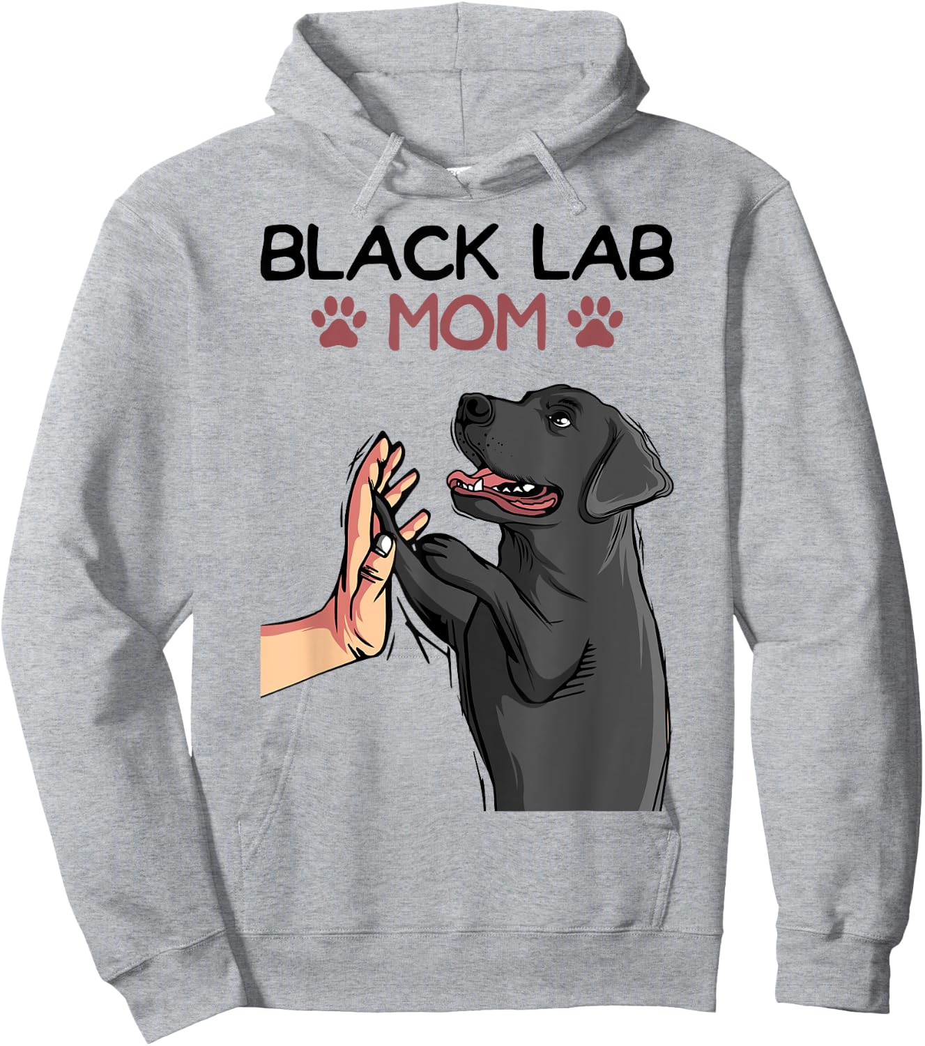 Black Lab Mom Labrador Retriever Women Hoodie - Hoodie | Ash