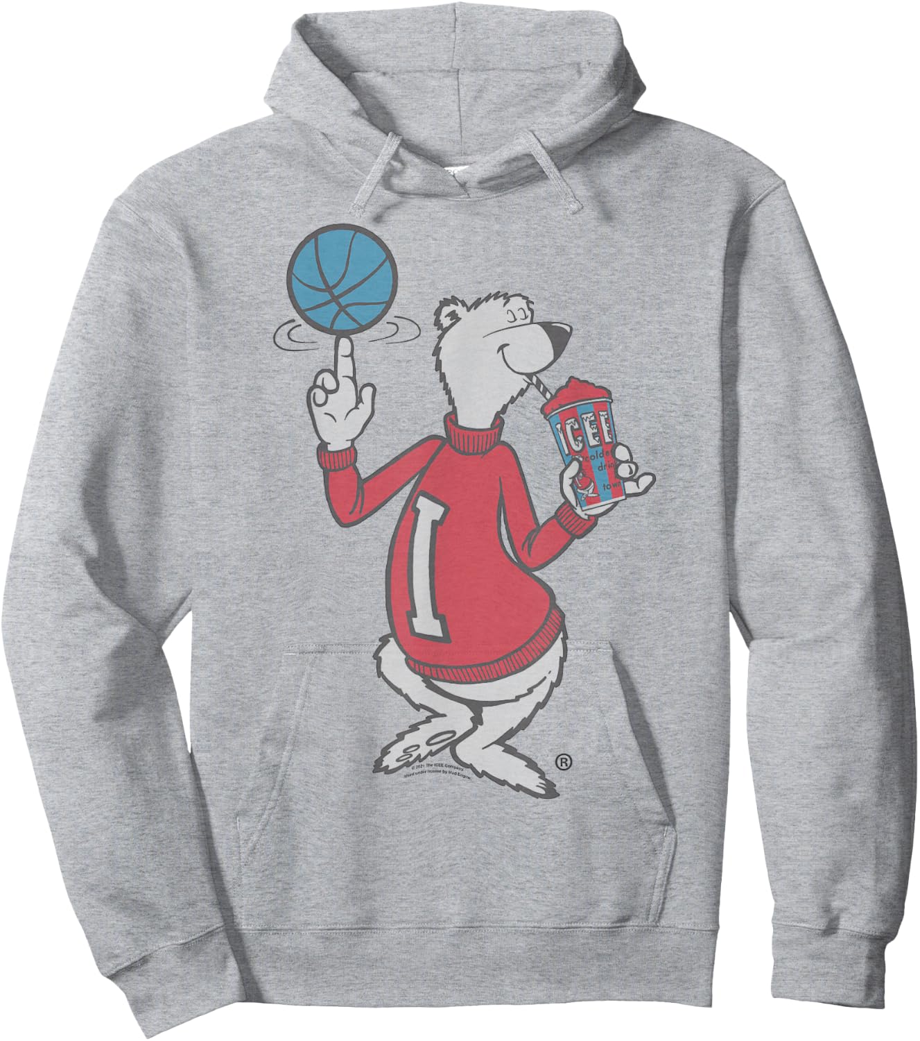 ICEE Bear Classic Basketball Collegiate Hoodie - Hoodie | Ash